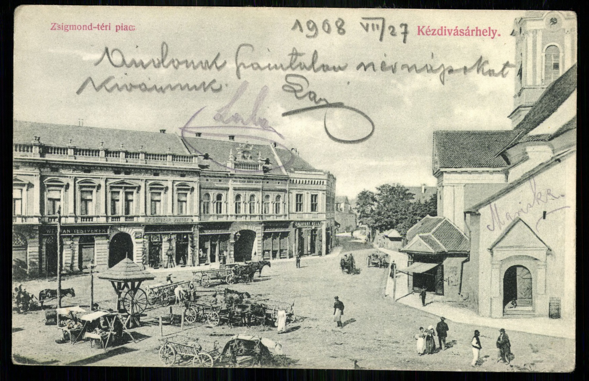 Kézdivásárhely; Zsigmond téri piac (Magyar Kereskedelmi és Vendéglátóipari Múzeum CC BY-NC-ND)