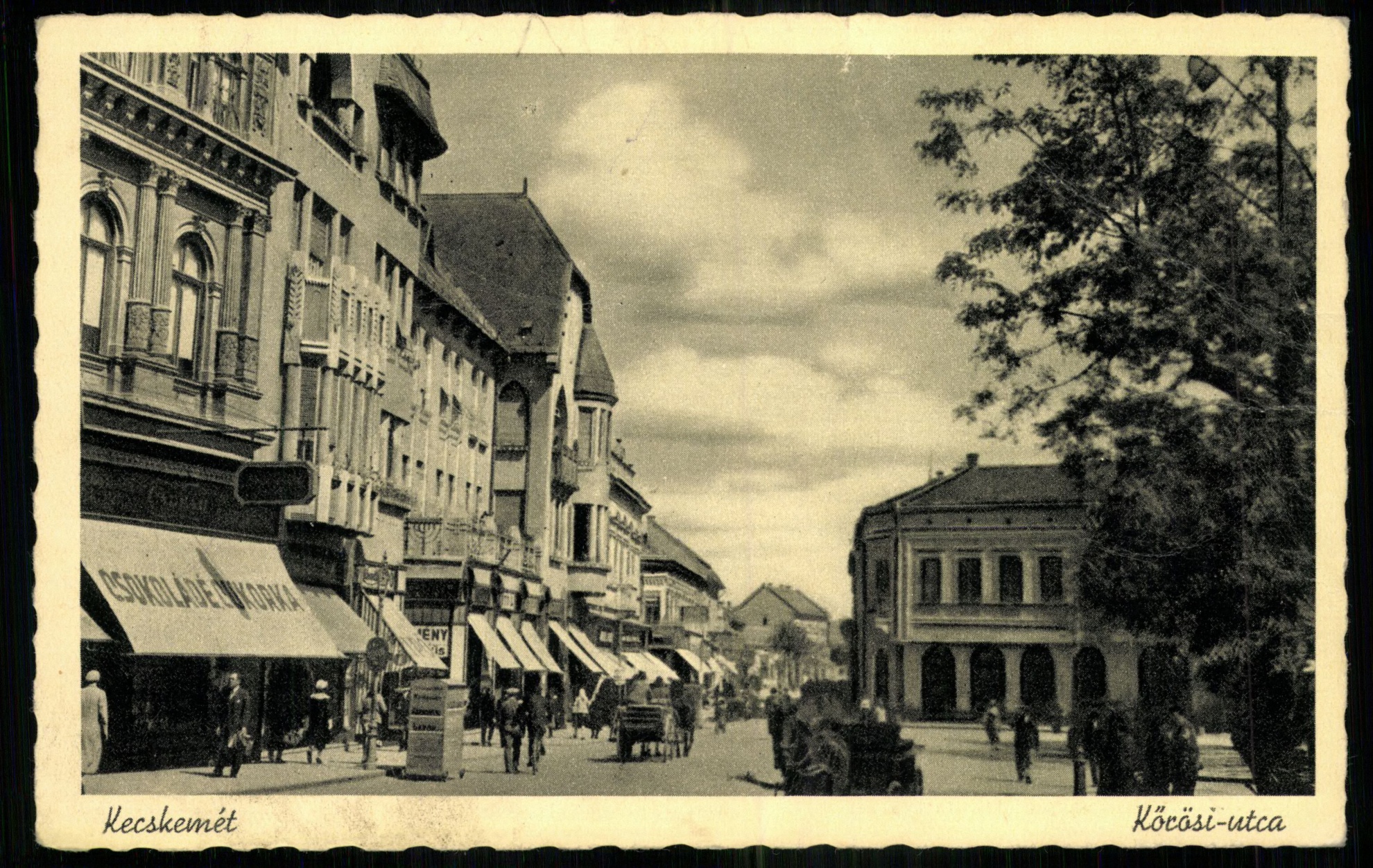 Kecskemét; Kőrösi utca (Magyar Kereskedelmi és Vendéglátóipari Múzeum CC BY-NC-ND)