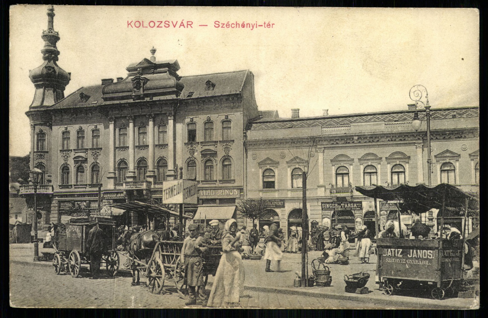 Kolozsvár; Széchenyi tér (Magyar Kereskedelmi és Vendéglátóipari Múzeum CC BY-NC-ND)