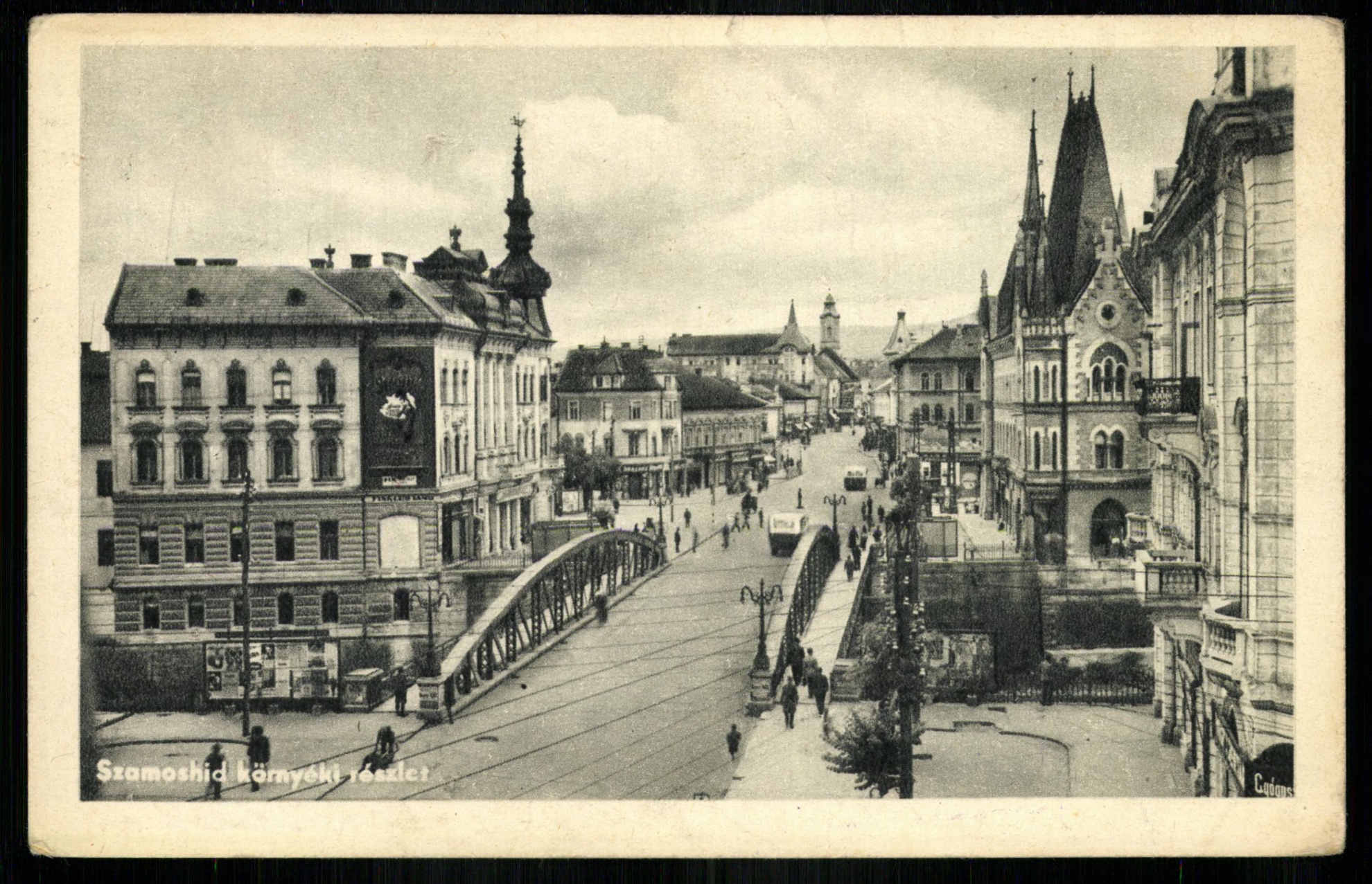 Kolozsvár; Szamos híd környéki részlet (Magyar Kereskedelmi és Vendéglátóipari Múzeum CC BY-NC-ND)