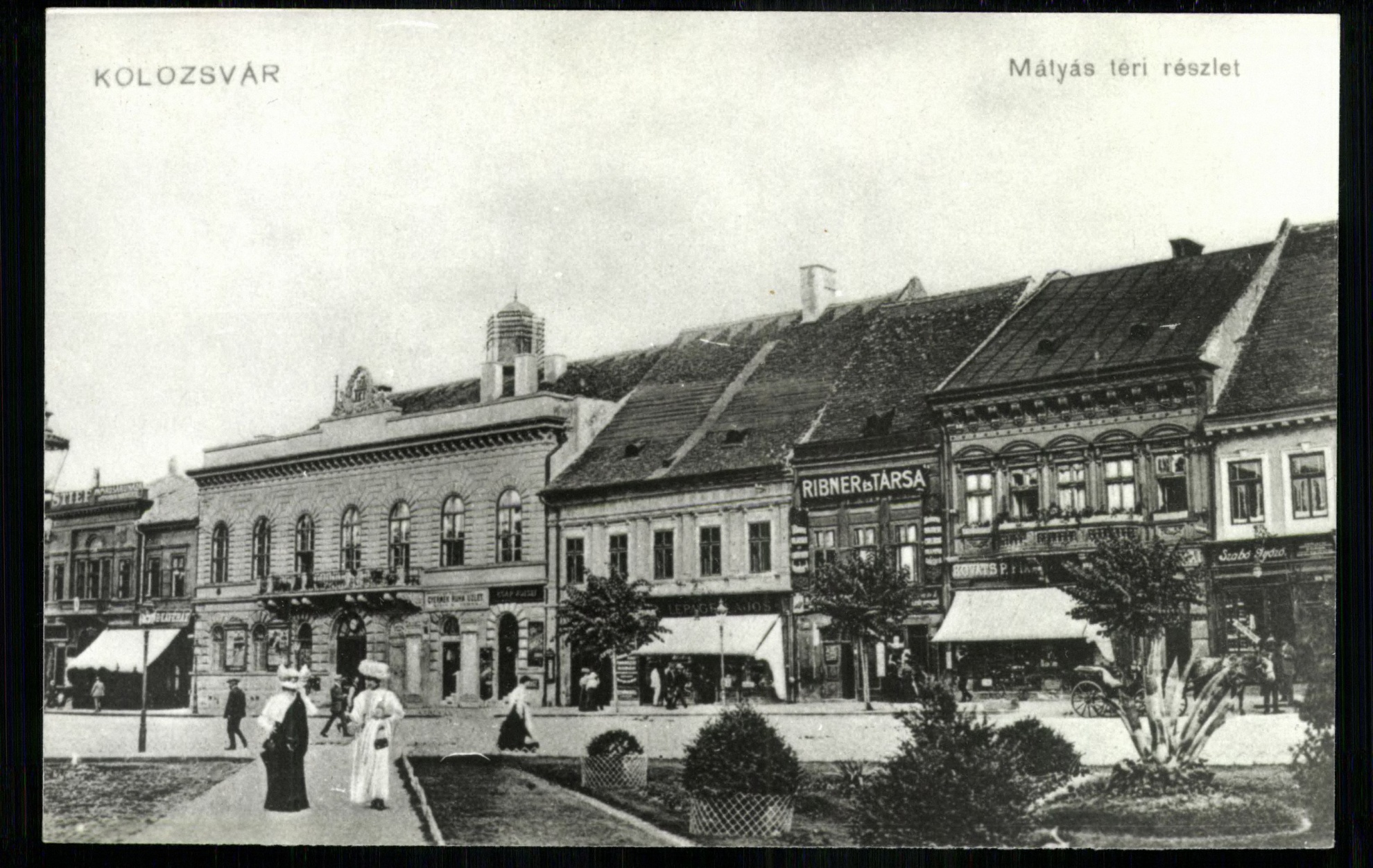Kolozsvár; Mátyás téri részlet (Magyar Kereskedelmi és Vendéglátóipari Múzeum CC BY-NC-ND)