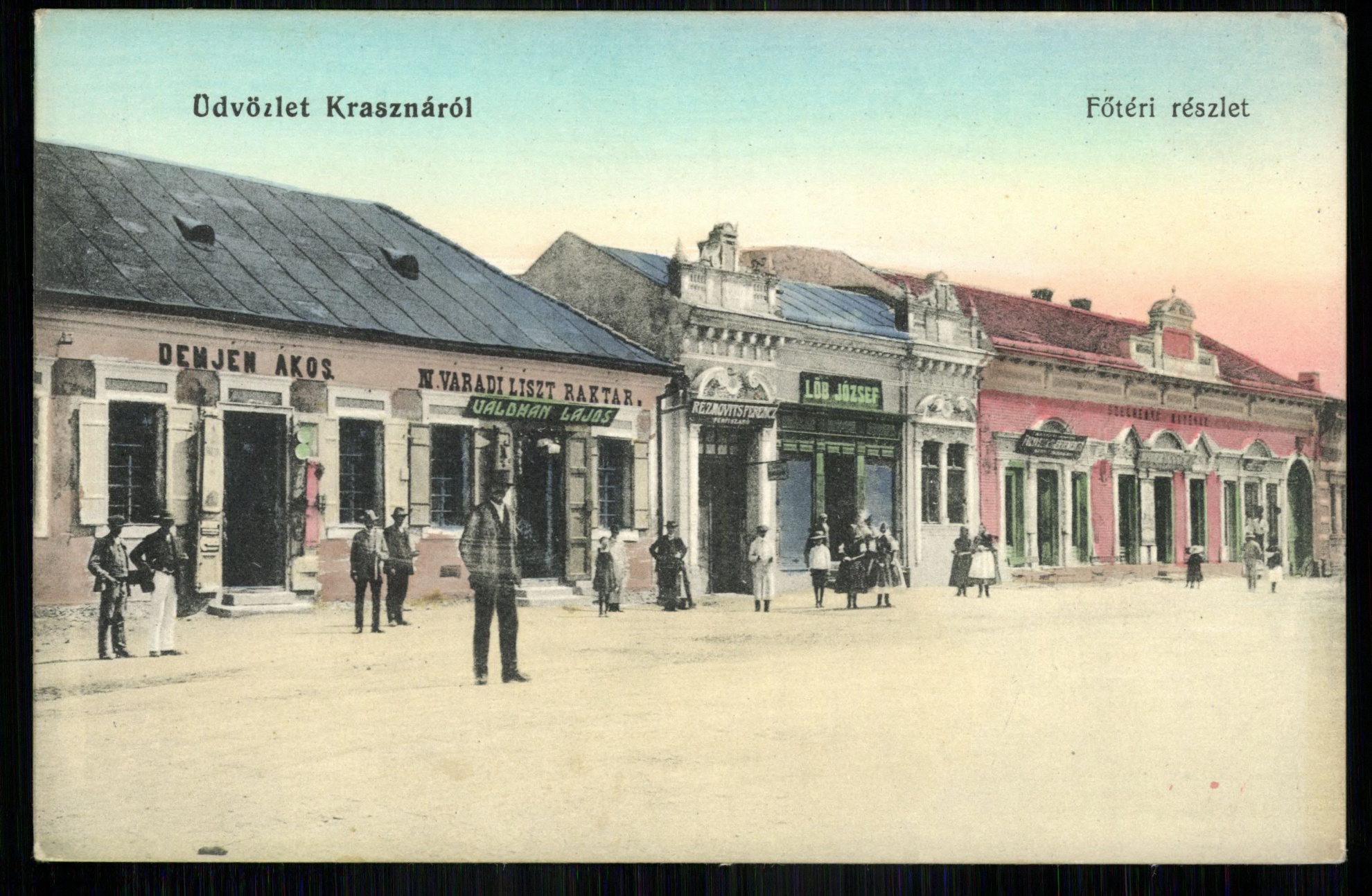 Kraszna; Főtéri részlet (Magyar Kereskedelmi és Vendéglátóipari Múzeum CC BY-NC-ND)