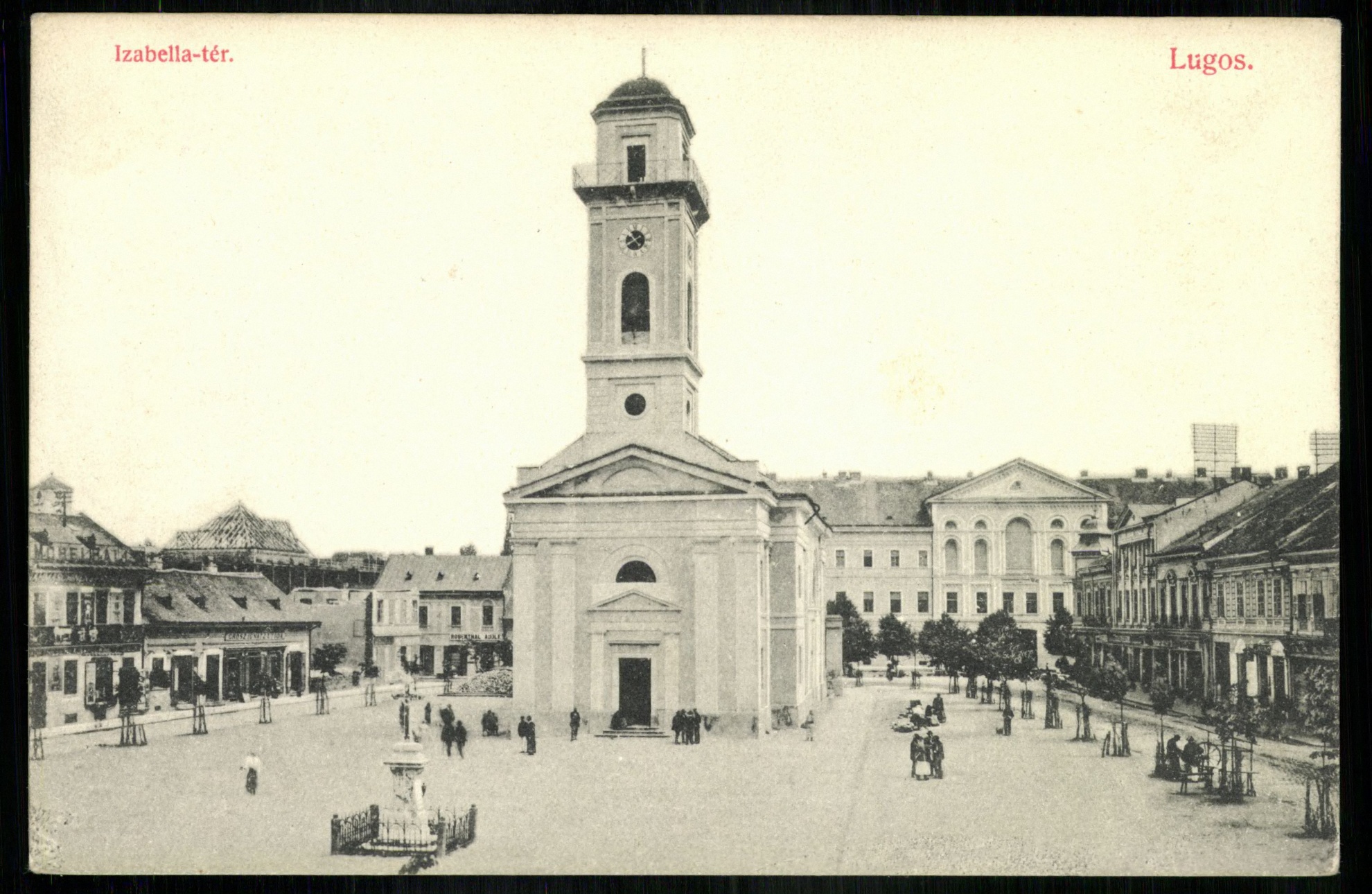 Lugos; Izabella tér (Magyar Kereskedelmi és Vendéglátóipari Múzeum CC BY-NC-ND)