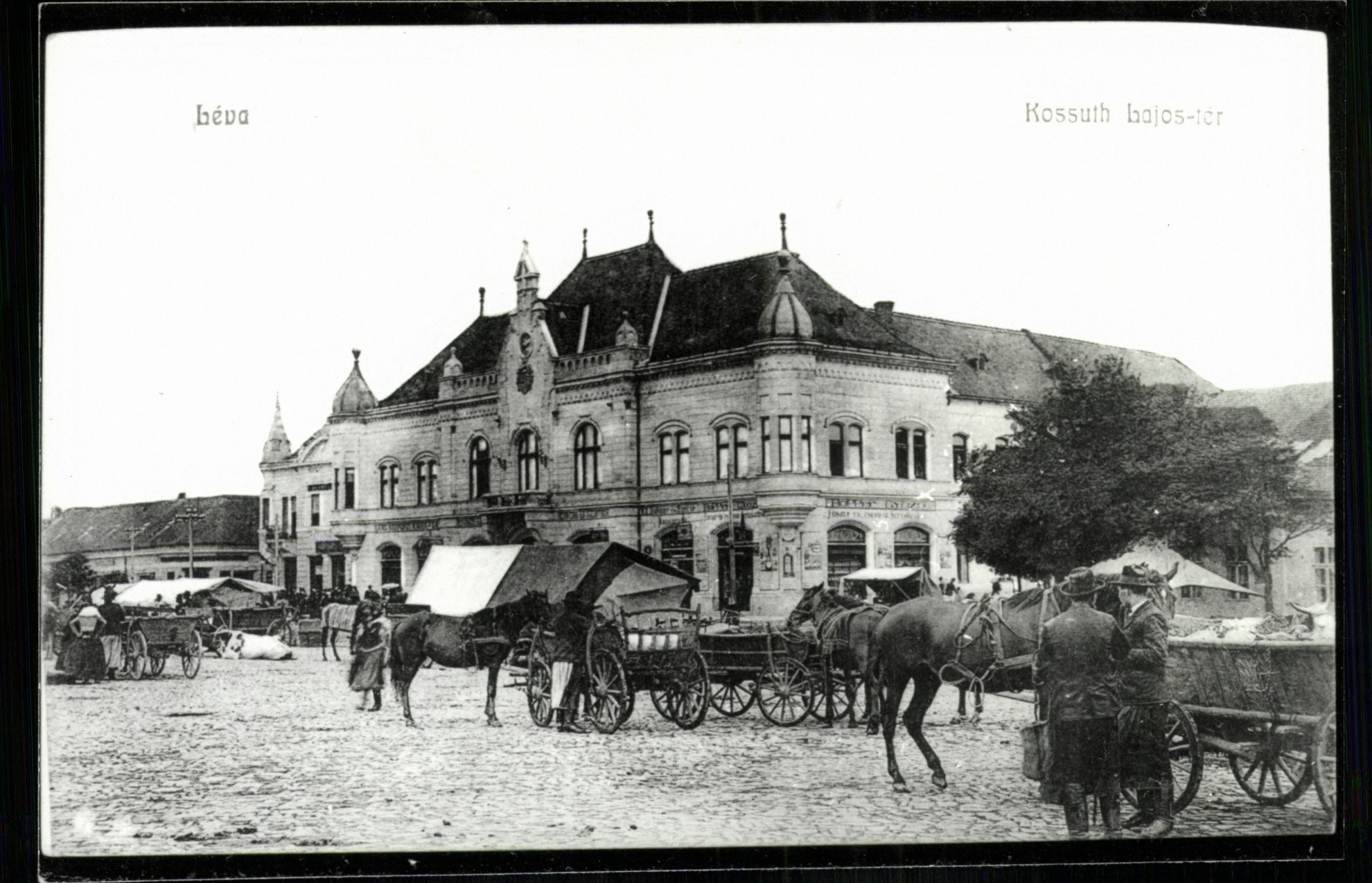 Léva; Kossuth Lajos tér (Magyar Kereskedelmi és Vendéglátóipari Múzeum CC BY-NC-ND)