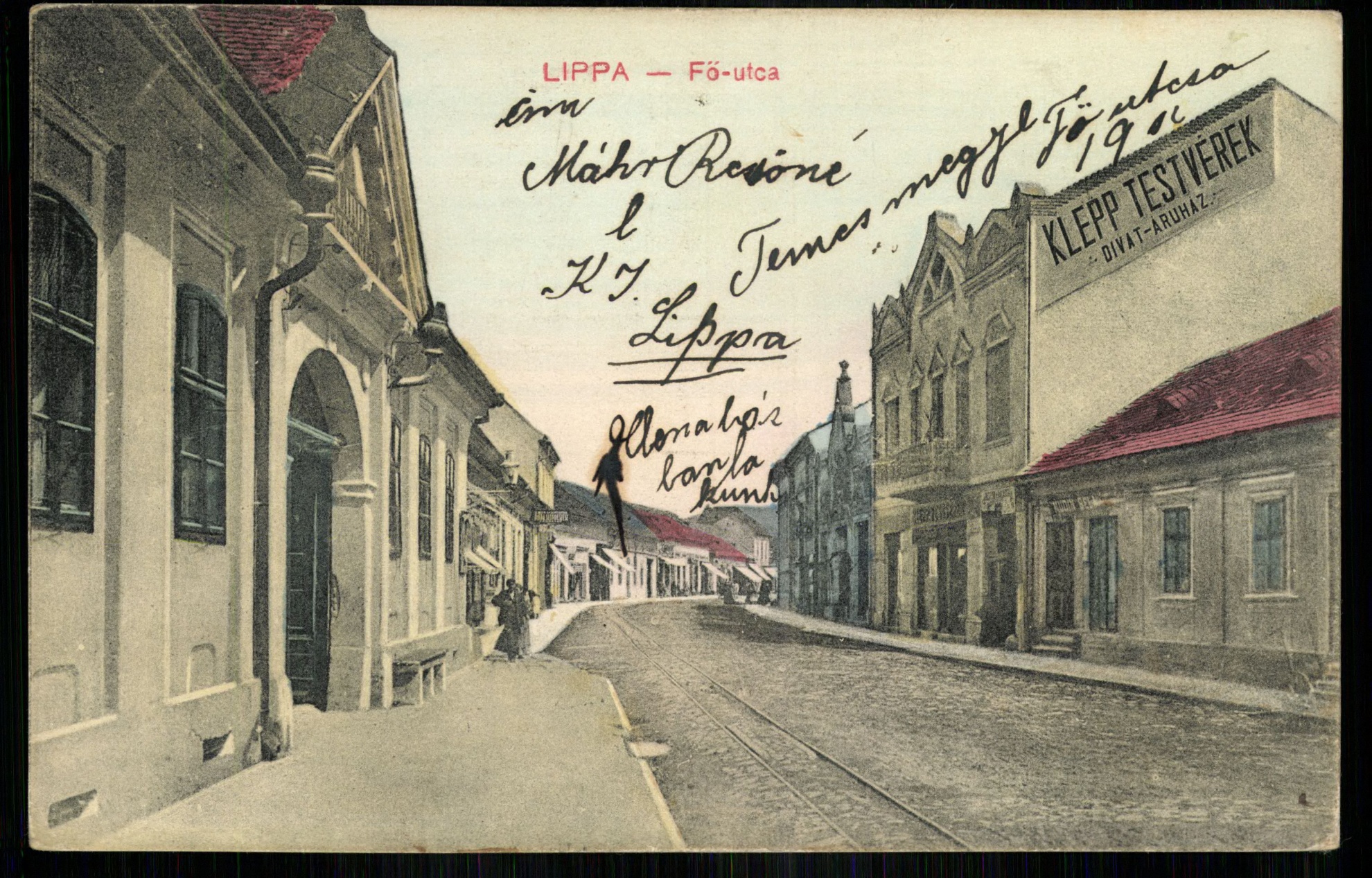 Lippa; Fő utca (Magyar Kereskedelmi és Vendéglátóipari Múzeum CC BY-NC-ND)