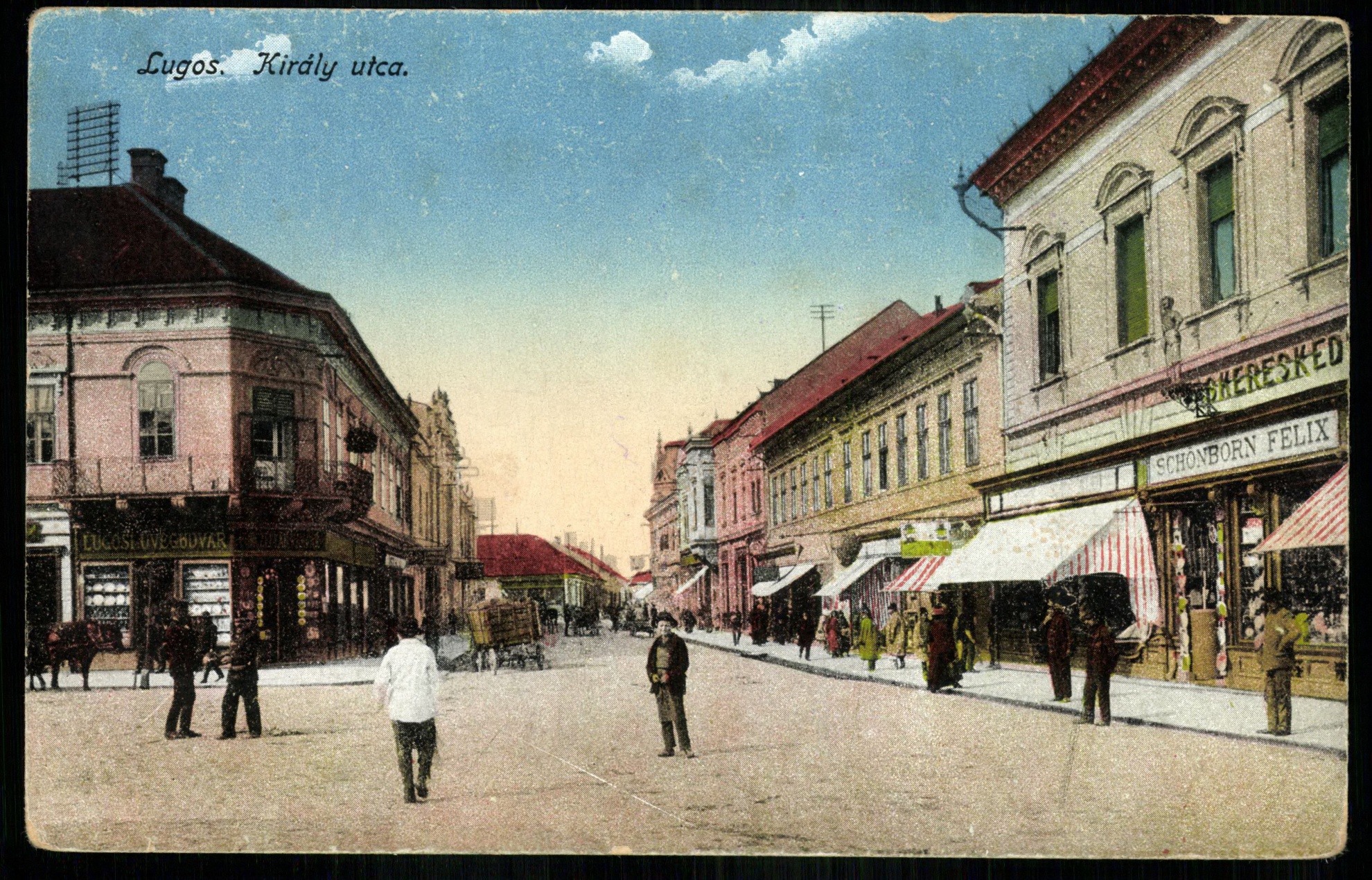Lugos; Király utca (Magyar Kereskedelmi és Vendéglátóipari Múzeum CC BY-NC-ND)