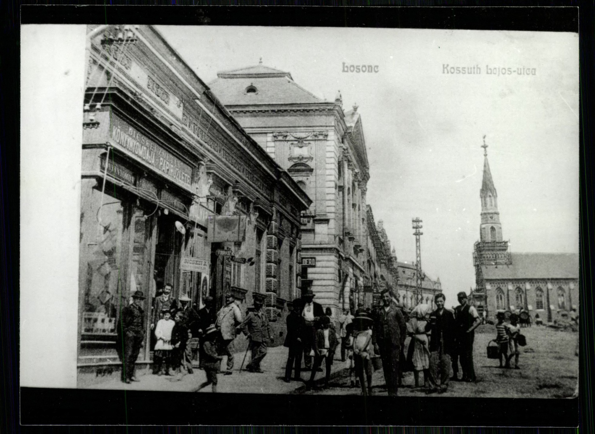 Losonc; Kossuth Lajos utca (Magyar Kereskedelmi és Vendéglátóipari Múzeum CC BY-NC-ND)