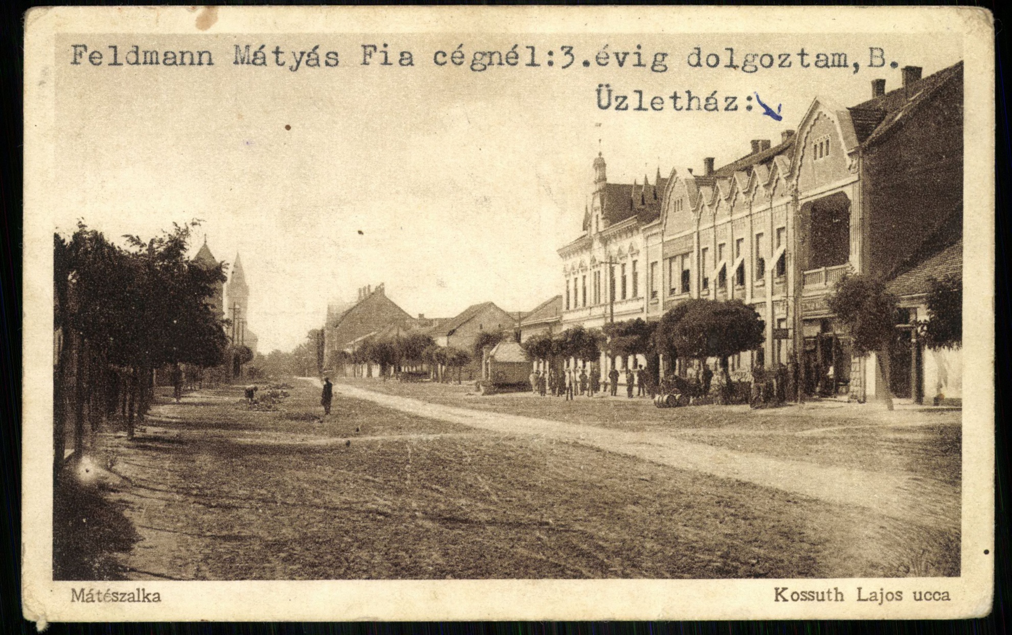 Mátészalka; Kossuth Lajos utca (Magyar Kereskedelmi és Vendéglátóipari Múzeum CC BY-NC-ND)