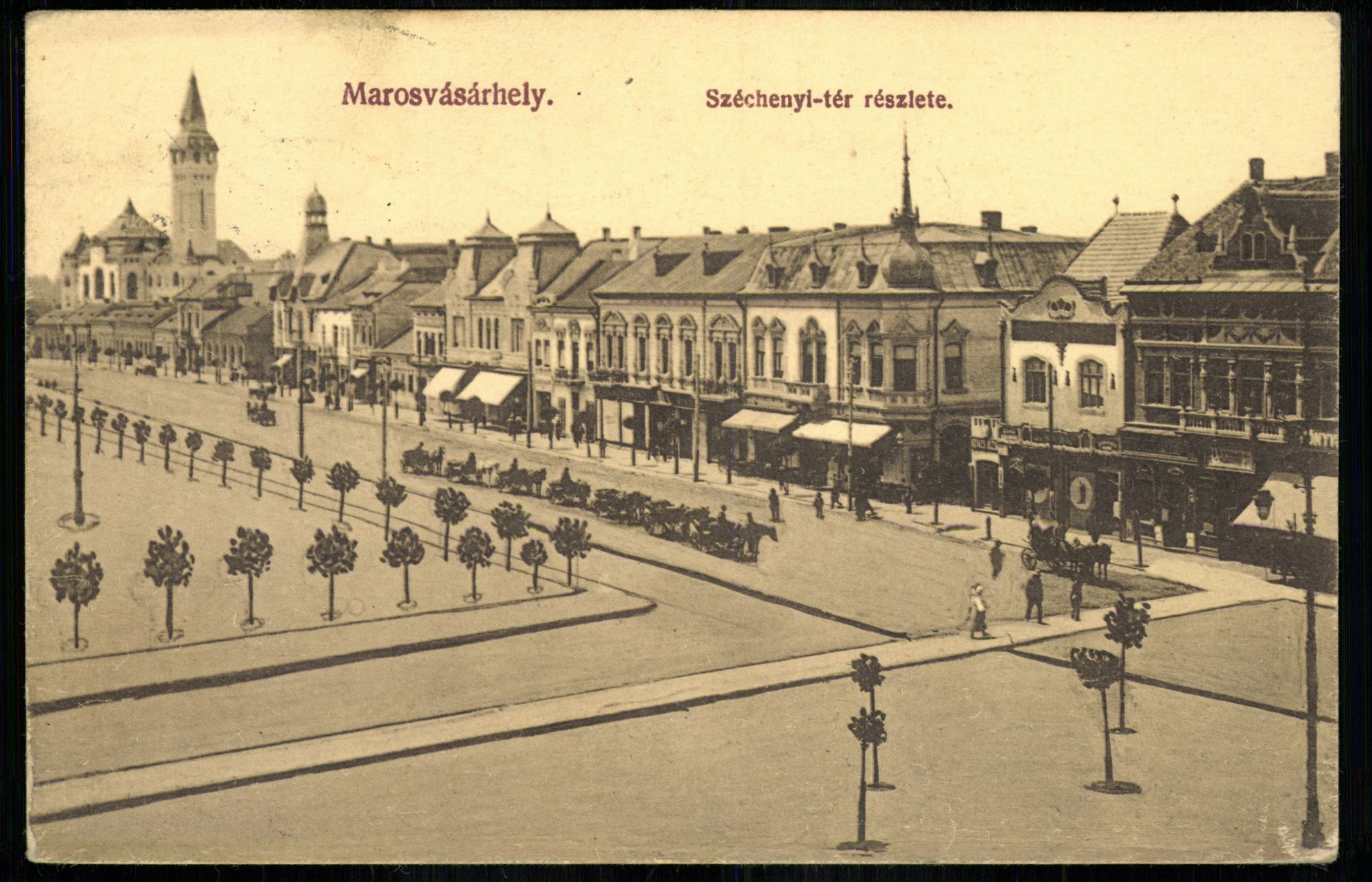 Marosvásárhely; Széchenyi tér részlete (Magyar Kereskedelmi és Vendéglátóipari Múzeum CC BY-NC-ND)