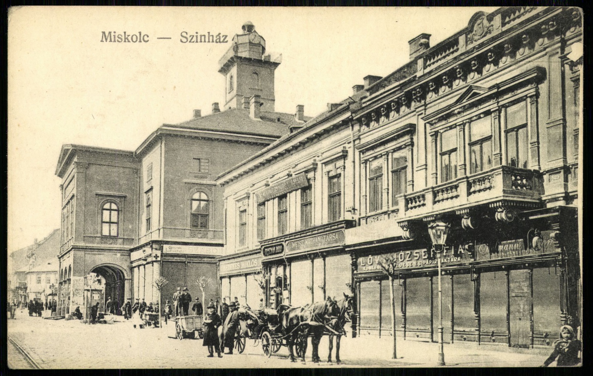 Miskolc; Színház (Magyar Kereskedelmi és Vendéglátóipari Múzeum CC BY-NC-ND)