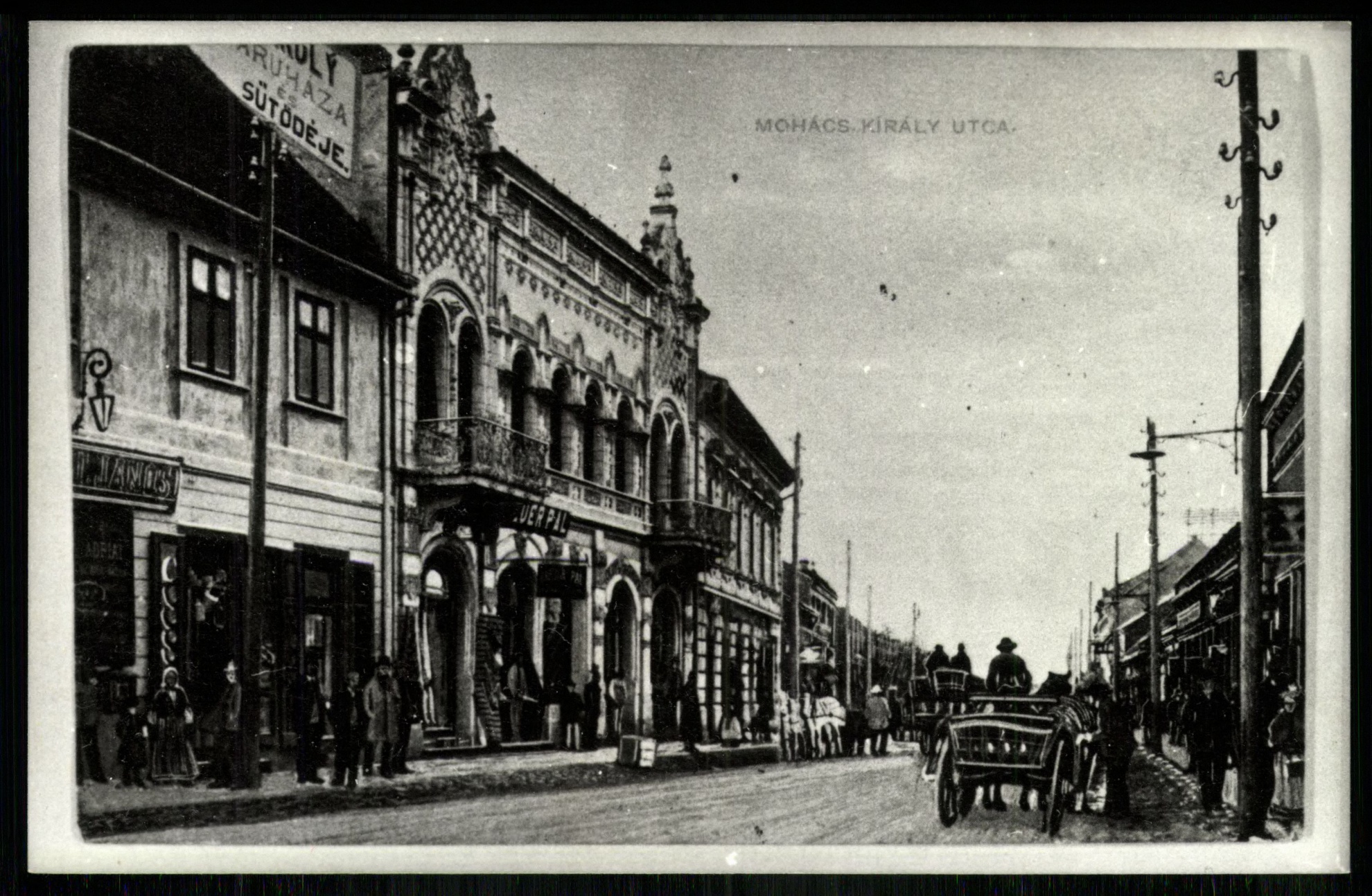 Mohács; Király utca (Magyar Kereskedelmi és Vendéglátóipari Múzeum CC BY-NC-ND)