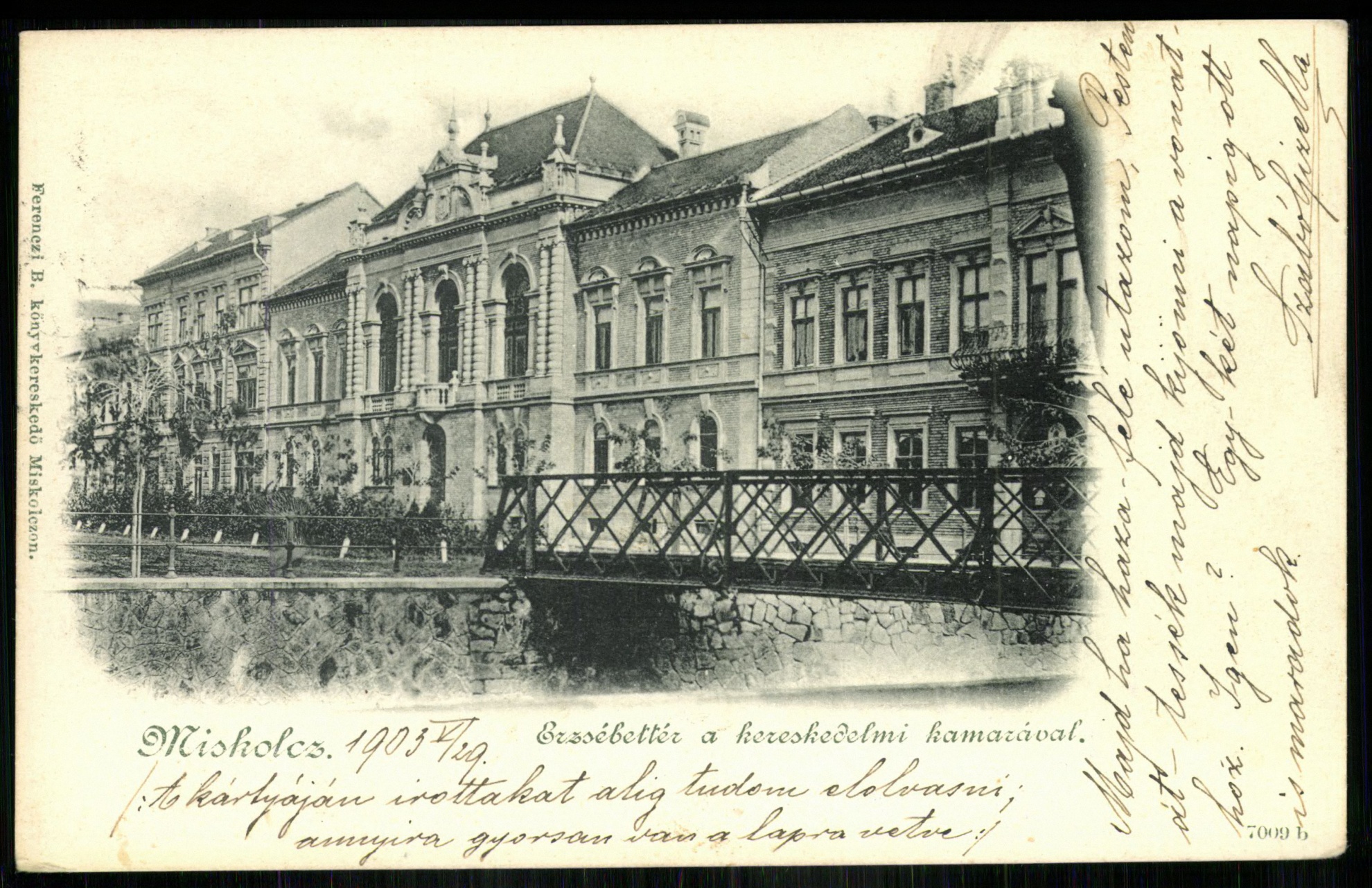 Miskolc; Erzsébet tér a Kereskedelmi Kamarával (Magyar Kereskedelmi és Vendéglátóipari Múzeum CC BY-NC-ND)