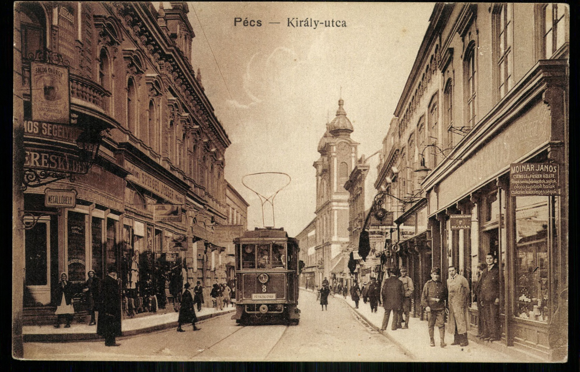 Pécs; Király utca (Magyar Kereskedelmi és Vendéglátóipari Múzeum CC BY-NC-ND)