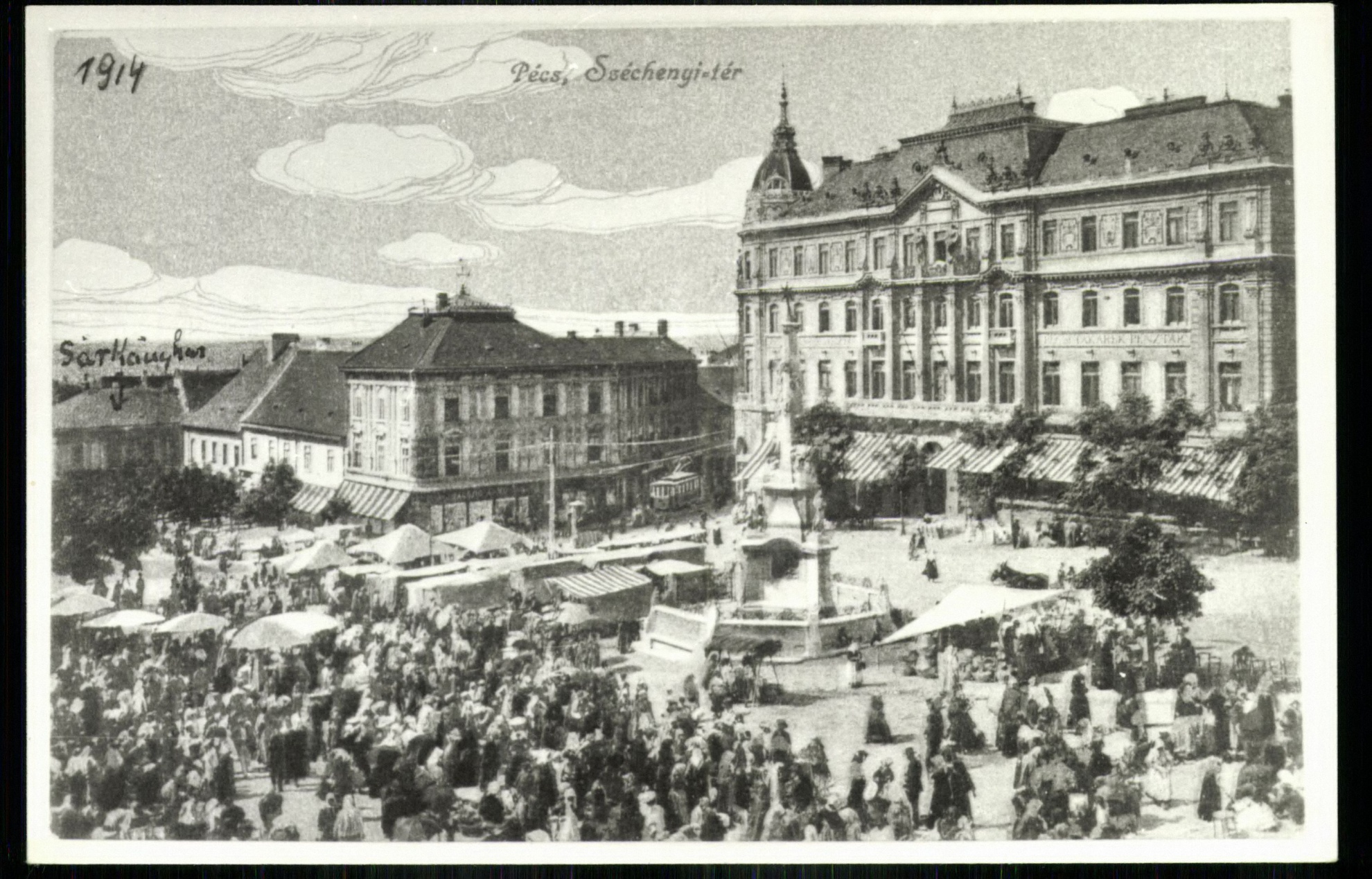 Pécs; Széchenyi tér (Magyar Kereskedelmi és Vendéglátóipari Múzeum CC BY-NC-ND)