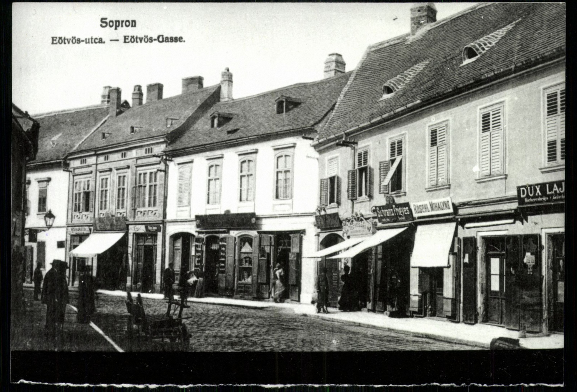 Sopron; Eötvös utca (Magyar Kereskedelmi és Vendéglátóipari Múzeum CC BY-NC-ND)