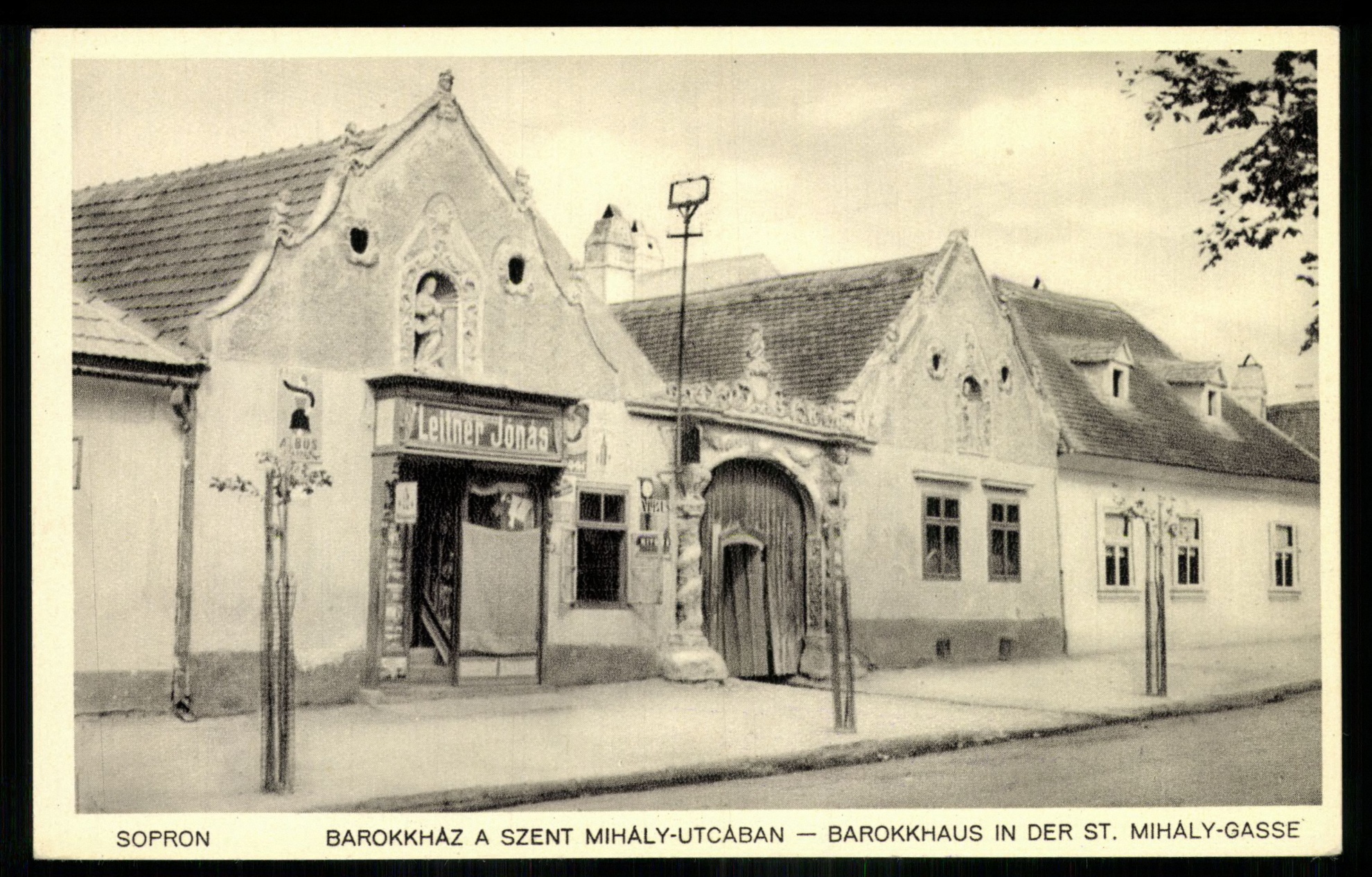 Sopron; Barokk ház a Szent Mihály utcában (Magyar Kereskedelmi és Vendéglátóipari Múzeum CC BY-NC-ND)