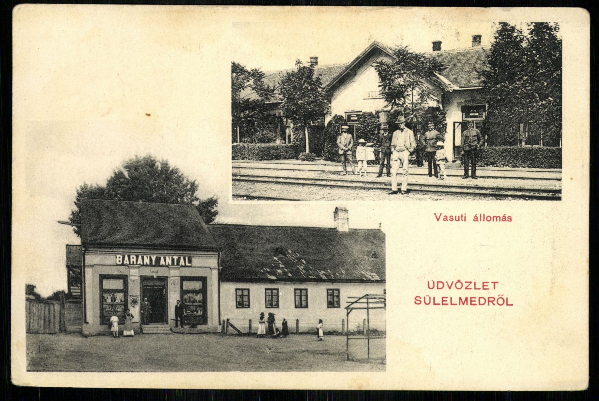 Sülelmed; Vasúti állomás (Magyar Kereskedelmi és Vendéglátóipari Múzeum CC BY-NC-ND)
