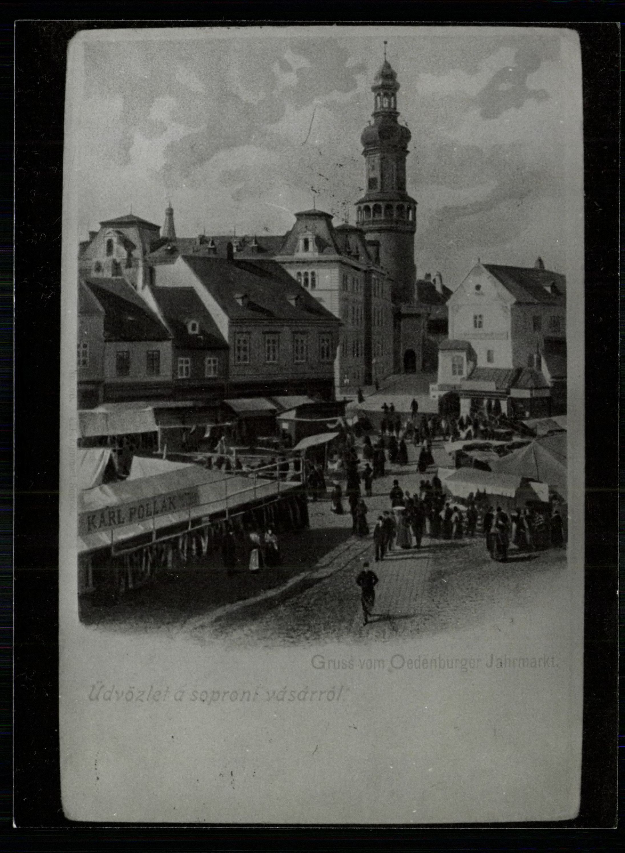 Sopron; Üdvözlet a soproni vásárból (Magyar Kereskedelmi és Vendéglátóipari Múzeum CC BY-NC-ND)