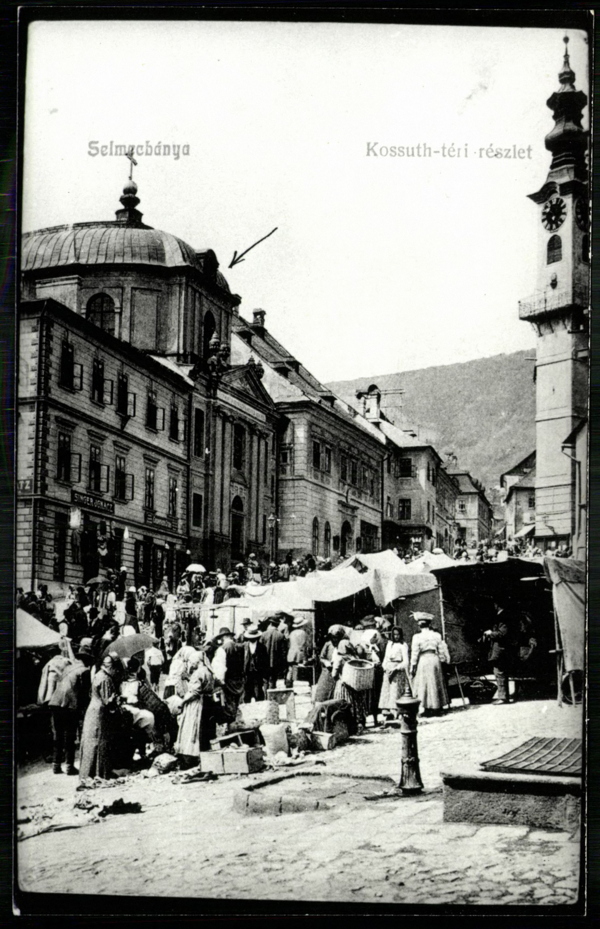 Selmecbánya; Kossuth téri részlet (Magyar Kereskedelmi és Vendéglátóipari Múzeum CC BY-NC-ND)