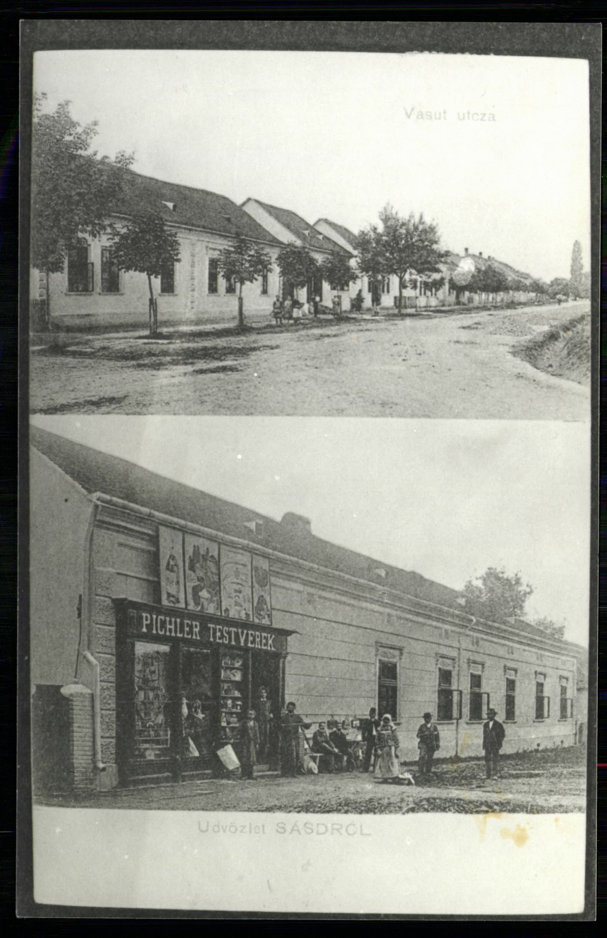 Sásd; Vasút utca (Magyar Kereskedelmi és Vendéglátóipari Múzeum CC BY-NC-ND)