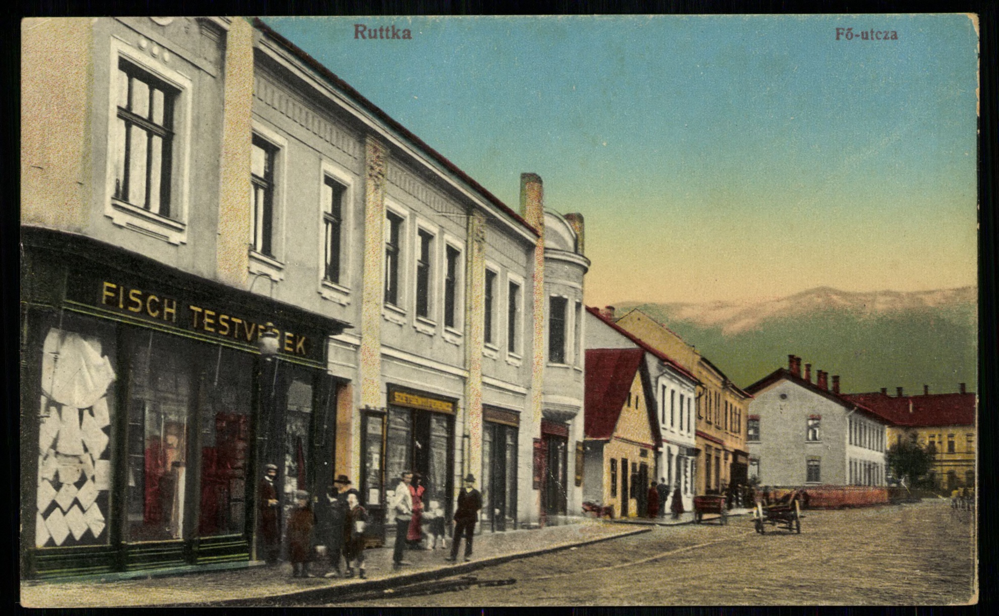 Ruttka; Fő utca (Magyar Kereskedelmi és Vendéglátóipari Múzeum CC BY-NC-ND)
