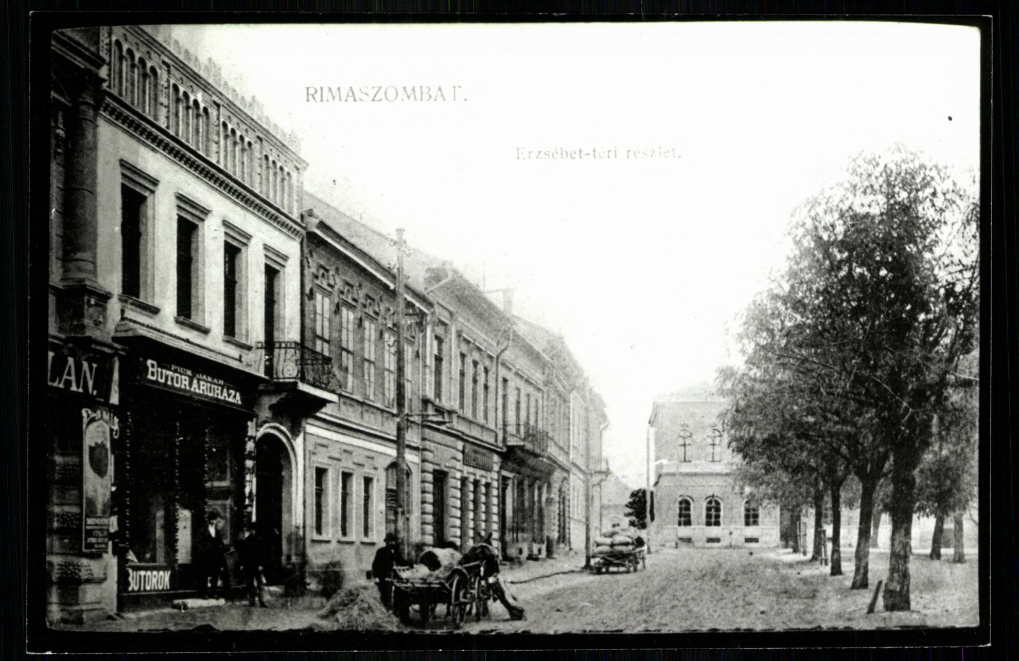 Rimaszombat; Erzsébet téri részlet (Magyar Kereskedelmi és Vendéglátóipari Múzeum CC BY-NC-ND)
