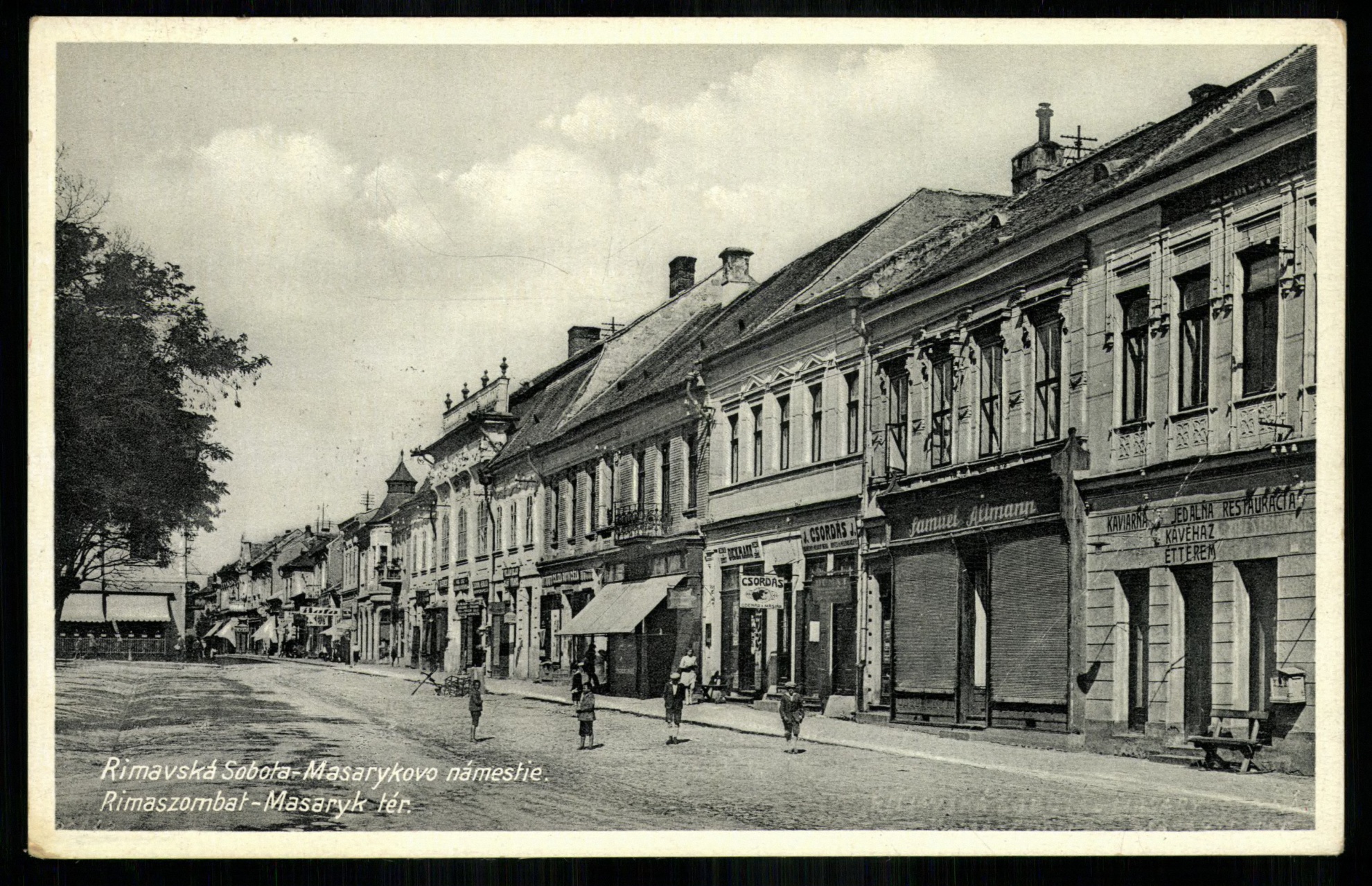 Rimaszombat; Masaryk tér (Magyar Kereskedelmi és Vendéglátóipari Múzeum CC BY-NC-ND)