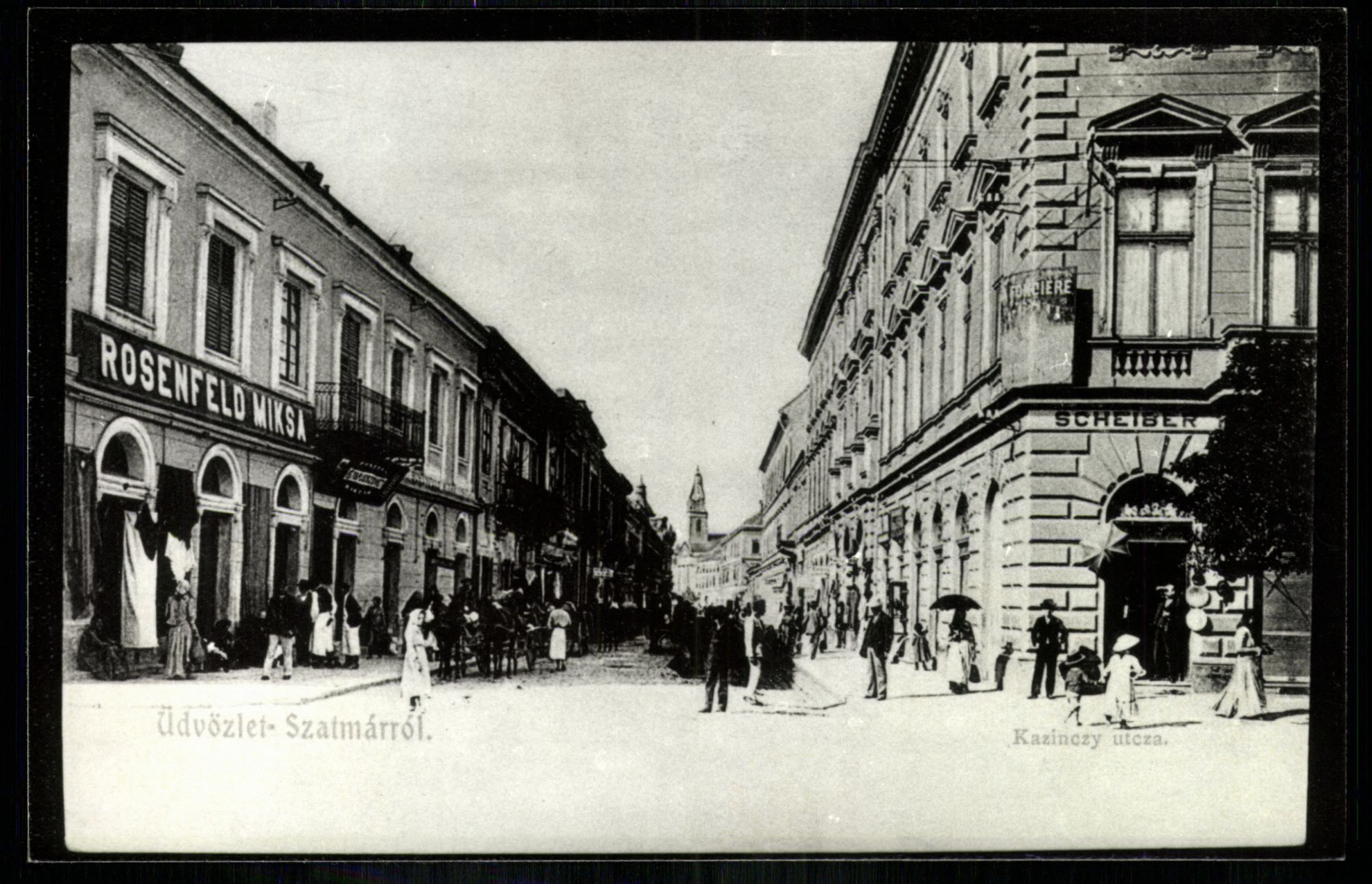 Szatmár; Kazinczy utca (Magyar Kereskedelmi és Vendéglátóipari Múzeum CC BY-NC-ND)