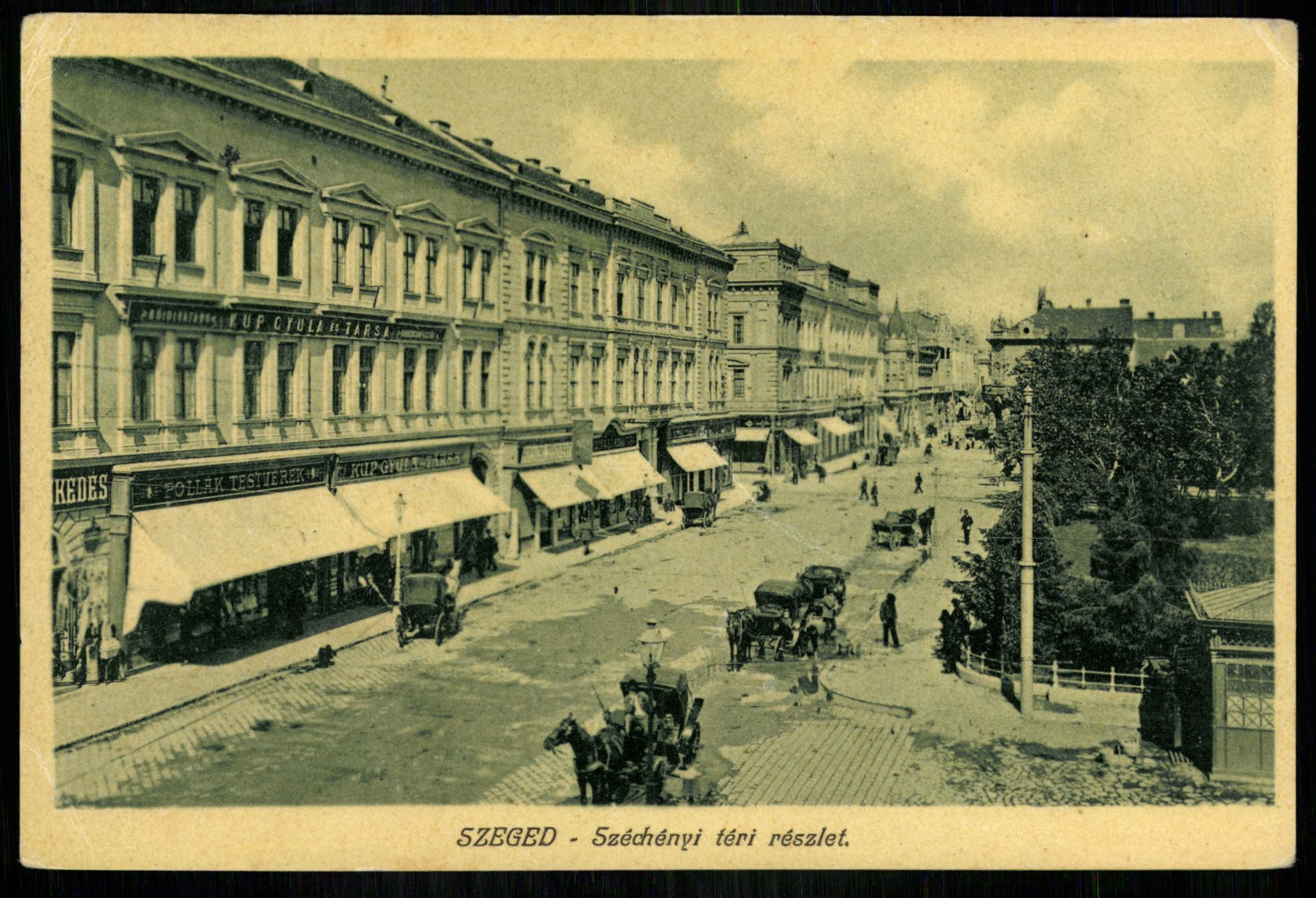 Szeged. Széchenyi-téri részlet (Magyar Kereskedelmi és Vendéglátóipari Múzeum CC BY-NC-ND)