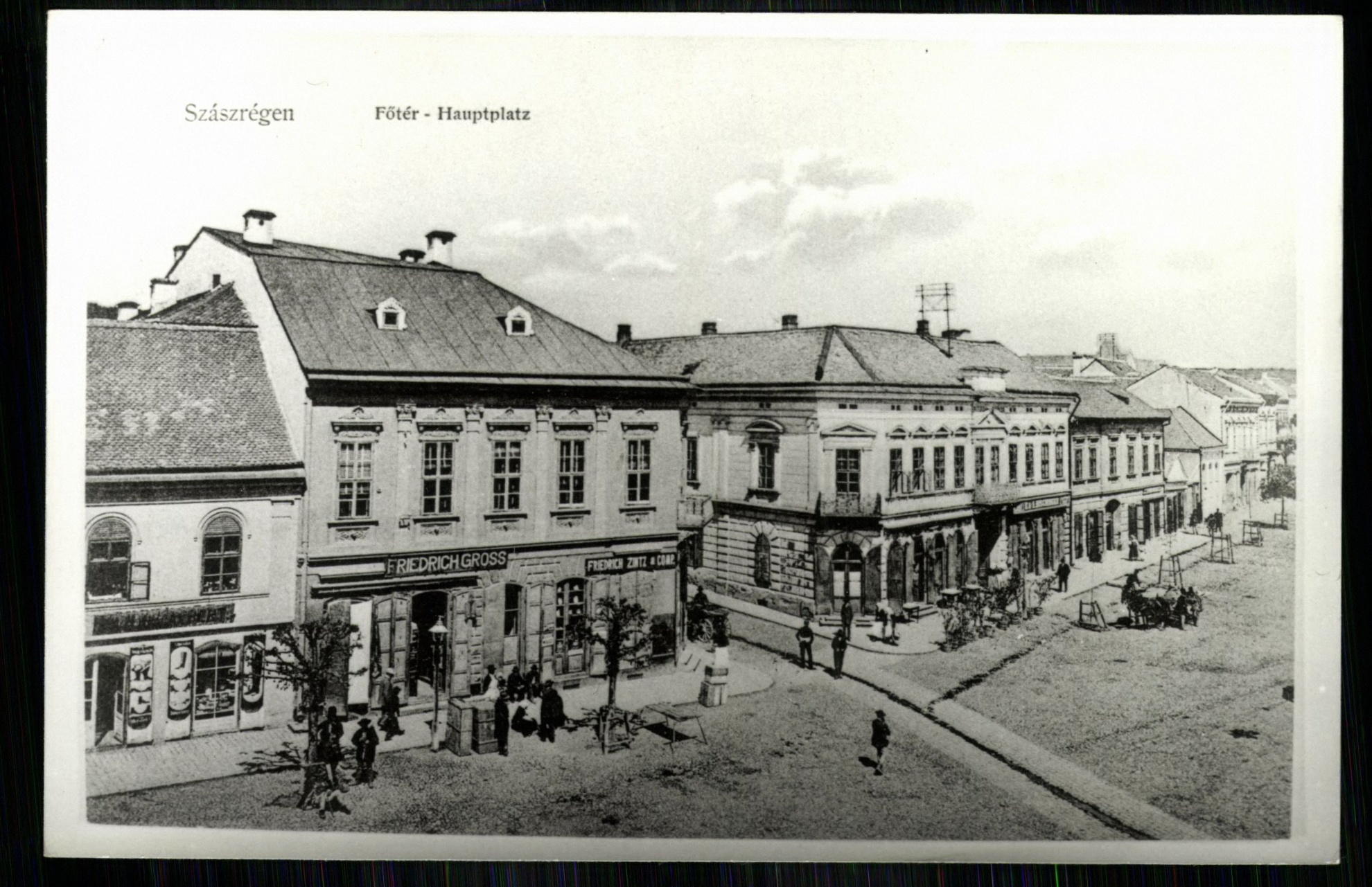 Szászrégen; Főtér (Magyar Kereskedelmi és Vendéglátóipari Múzeum CC BY-NC-ND)