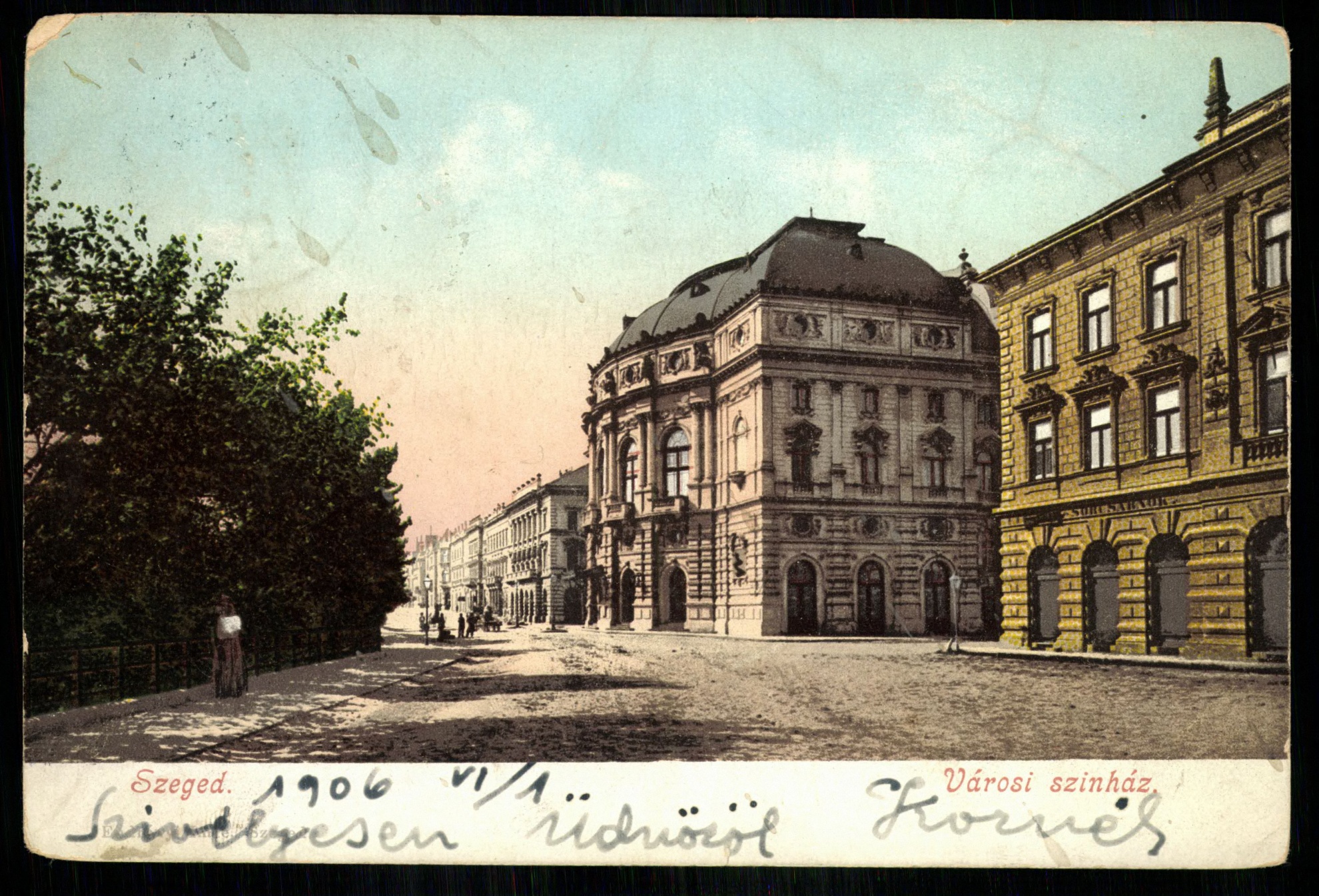 Szeged; Városi színház (Magyar Kereskedelmi és Vendéglátóipari Múzeum CC BY-NC-ND)