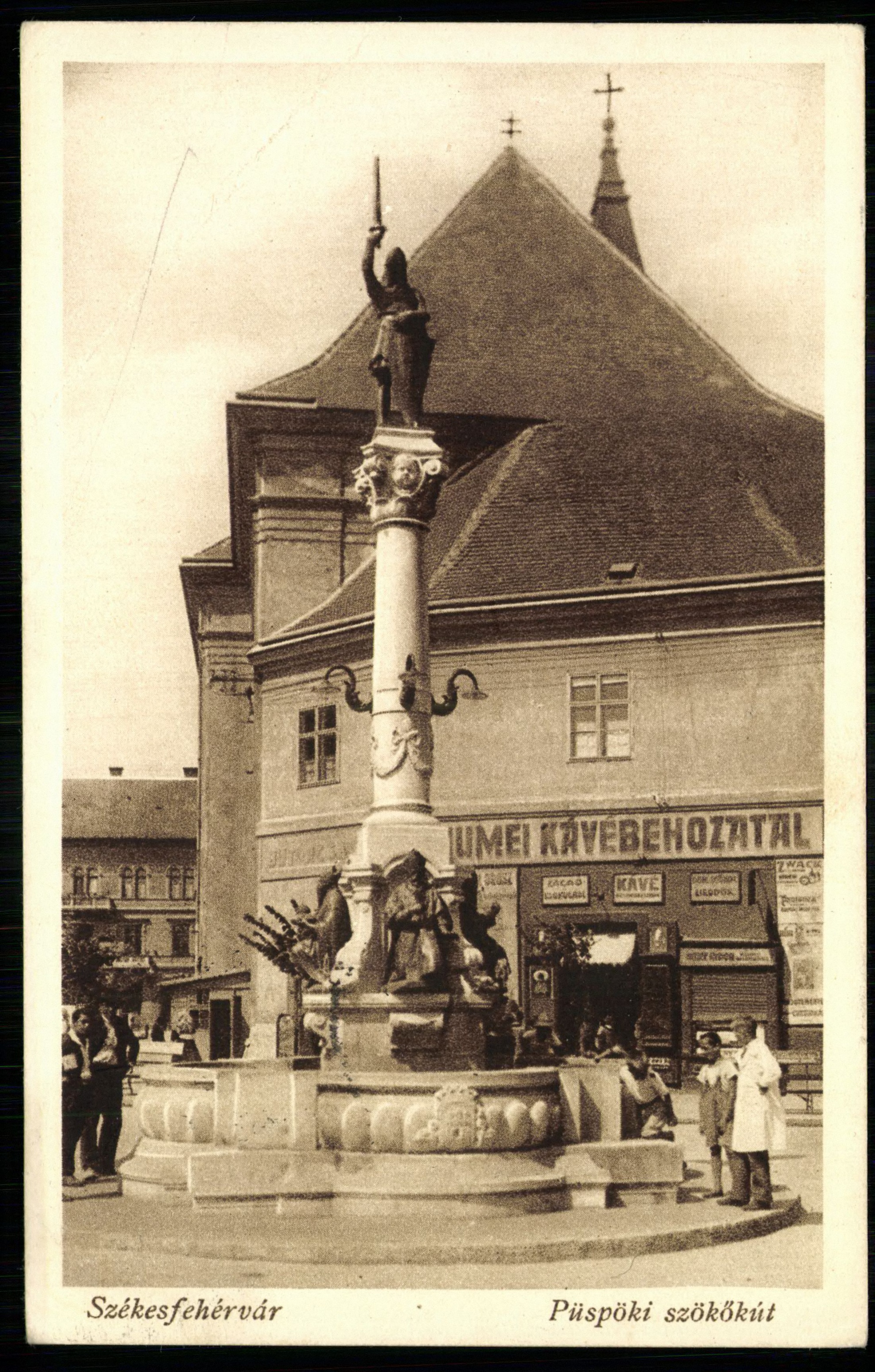 Székesfehérvár; Püspöki szökőkút (Magyar Kereskedelmi és Vendéglátóipari Múzeum CC BY-NC-ND)
