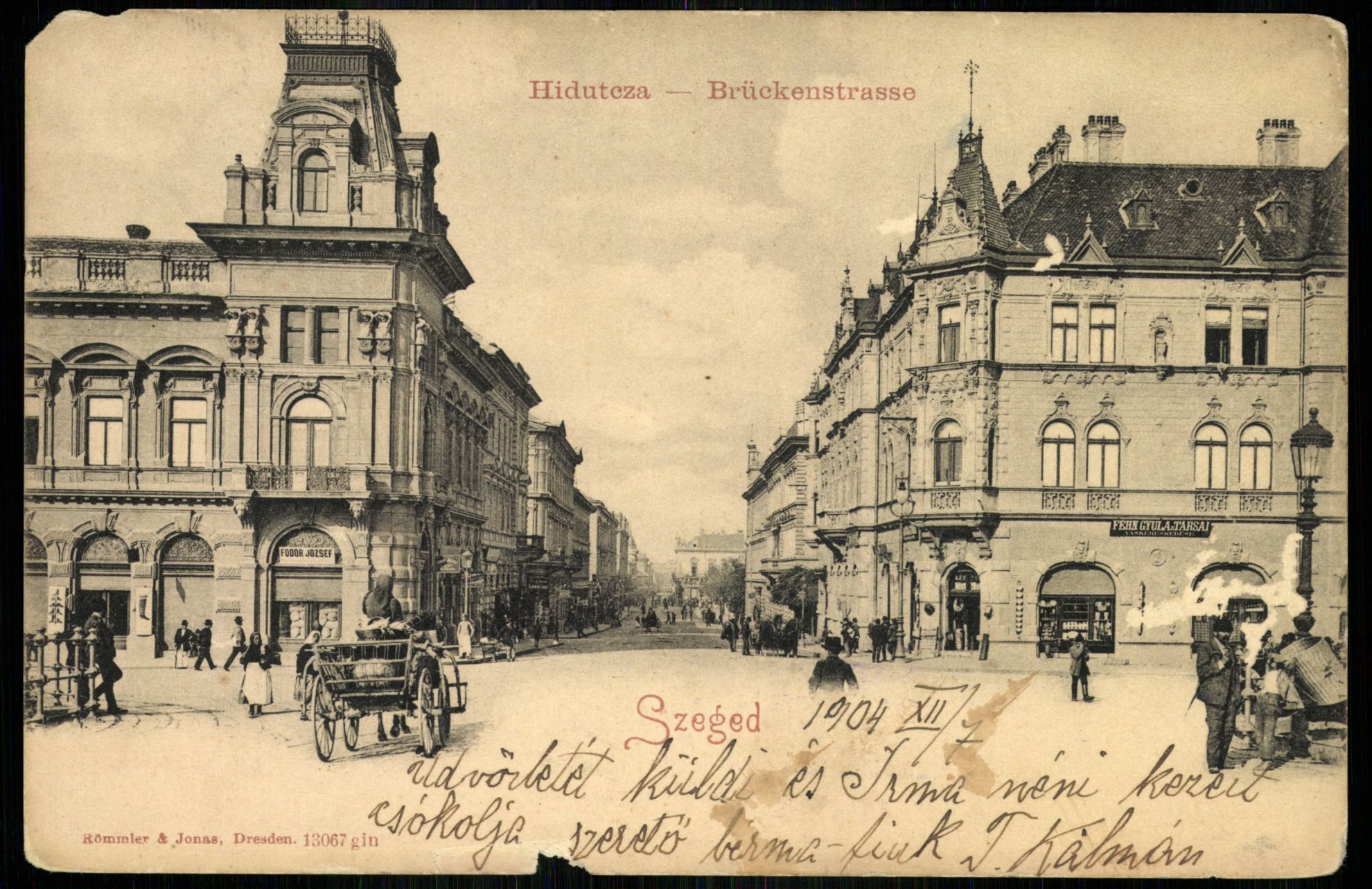 Szeged; Híd utca (Magyar Kereskedelmi és Vendéglátóipari Múzeum CC BY-NC-ND)