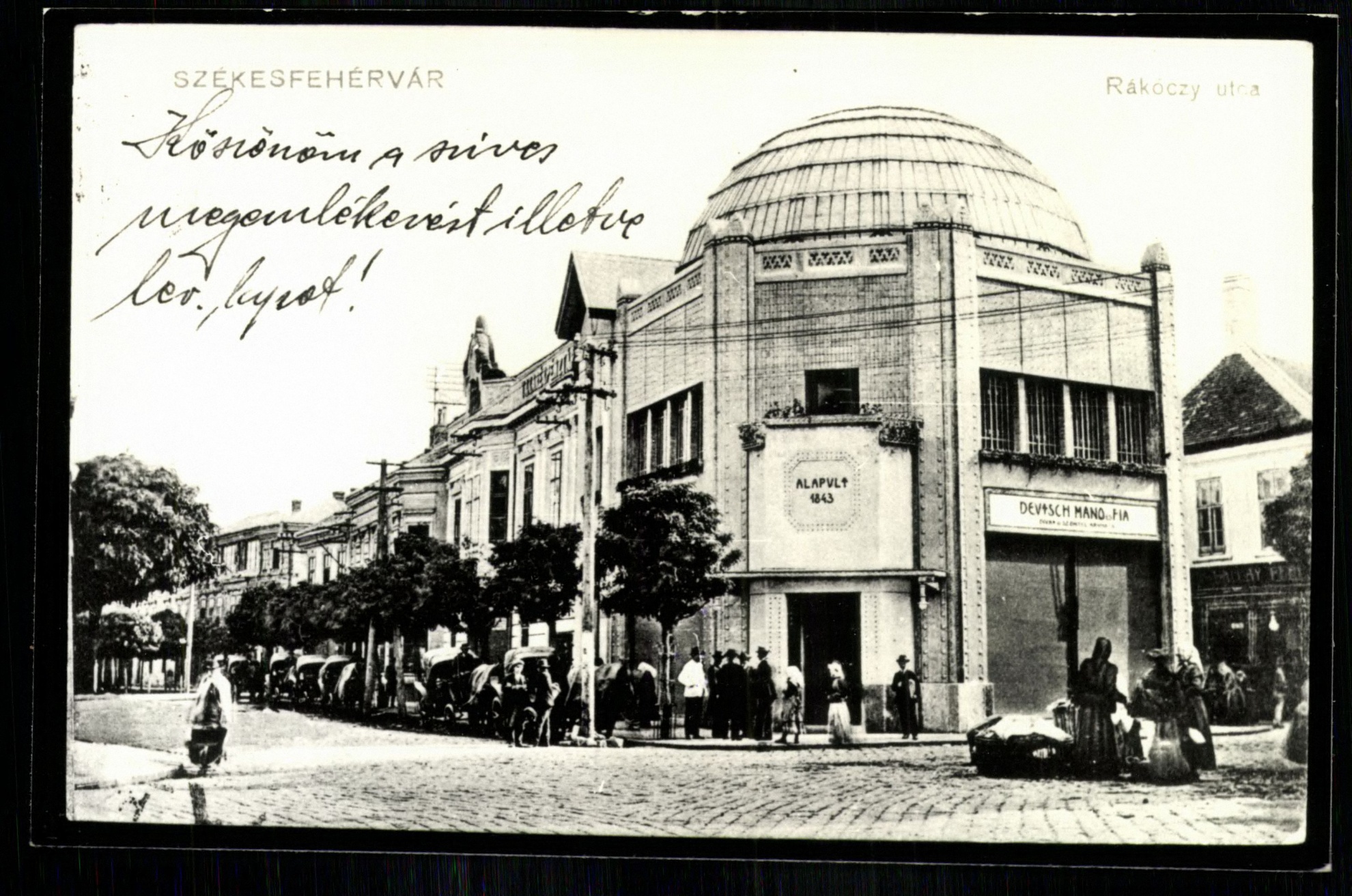 Székesfehérvár; Rákóczi utca (Magyar Kereskedelmi és Vendéglátóipari Múzeum CC BY-NC-ND)