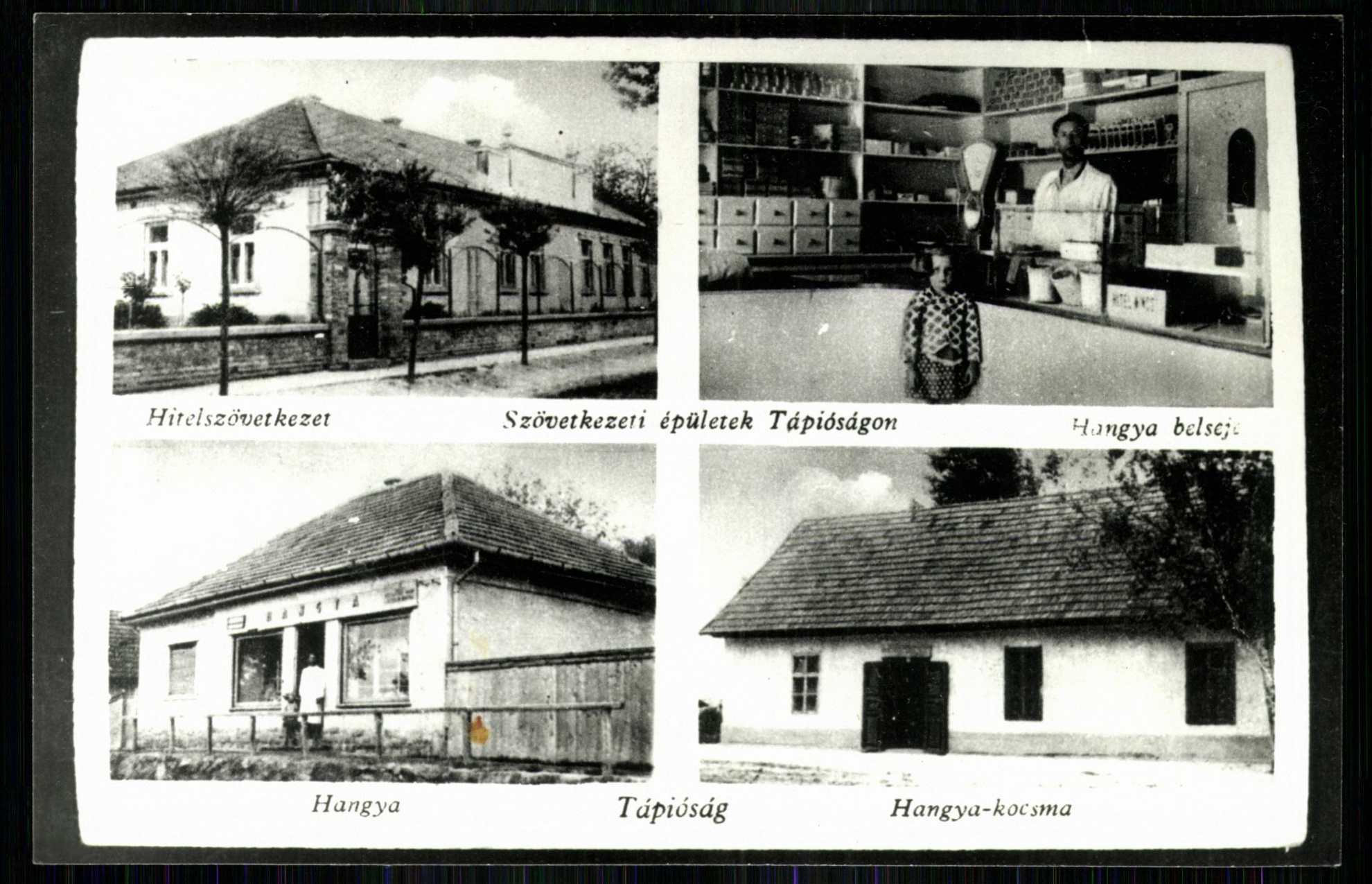 Tápióság; Hitelszövetkezet; Hangya belseje; Hangya; Hangya kocsma (Magyar Kereskedelmi és Vendéglátóipari Múzeum CC BY-NC-ND)