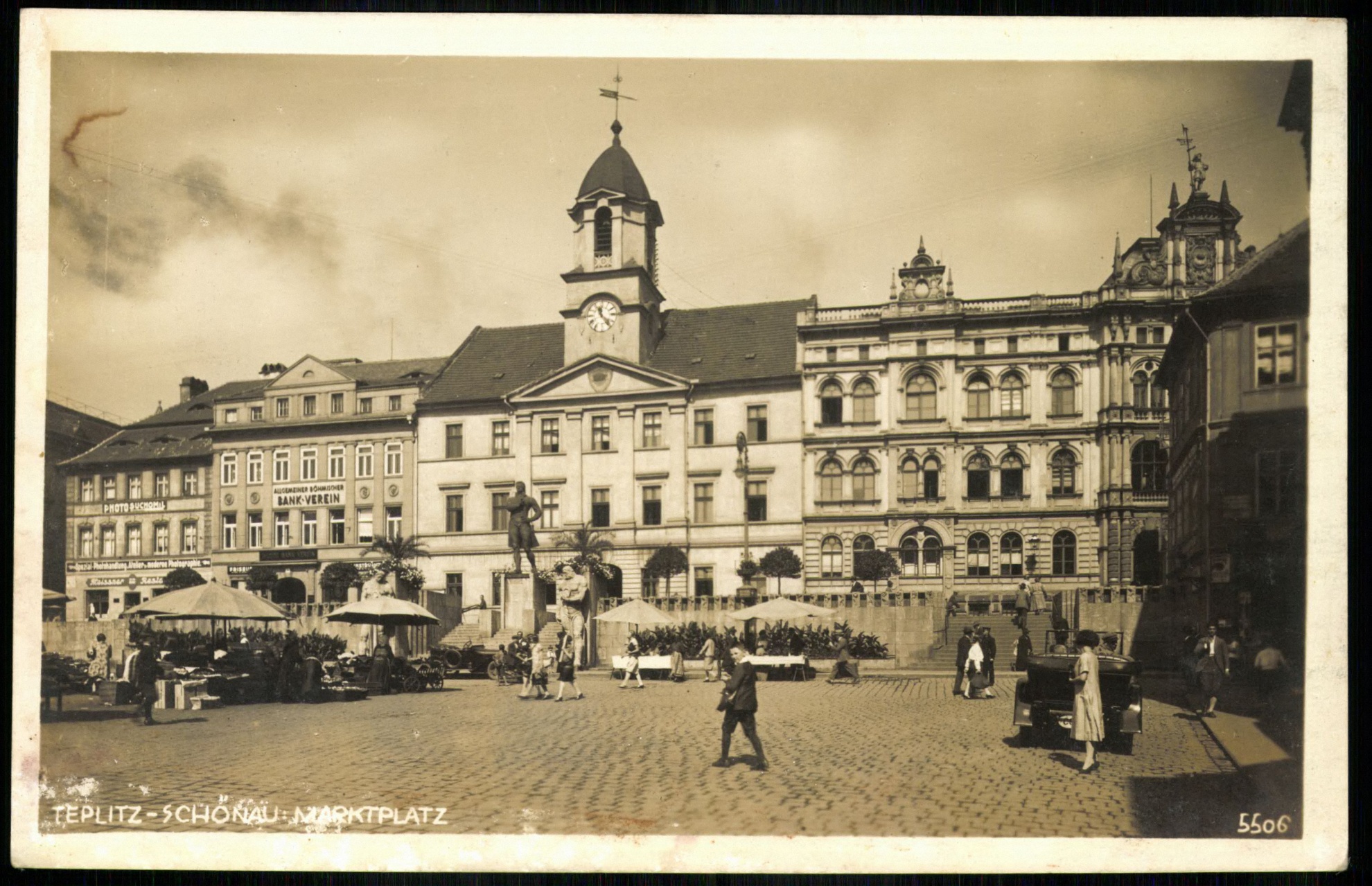 Teplitz; Schönaui vásártér (Magyar Kereskedelmi és Vendéglátóipari Múzeum CC BY-NC-ND)
