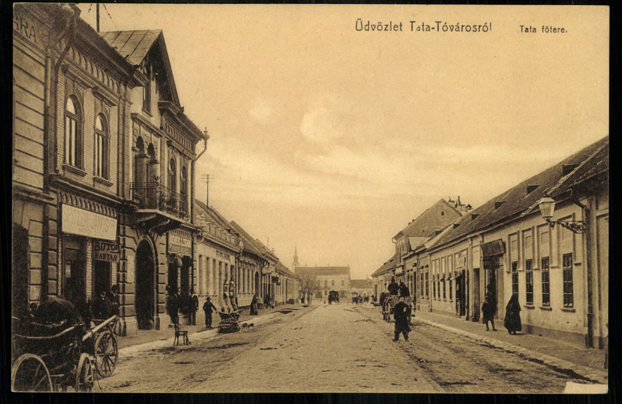 Tata-Tóváros; Tata főtere (Magyar Kereskedelmi és Vendéglátóipari Múzeum CC BY-NC-ND)