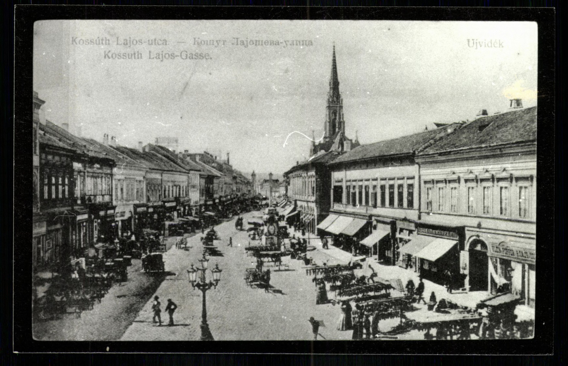 Újvidék; Kossuth Lajos utca (Magyar Kereskedelmi és Vendéglátóipari Múzeum CC BY-NC-ND)