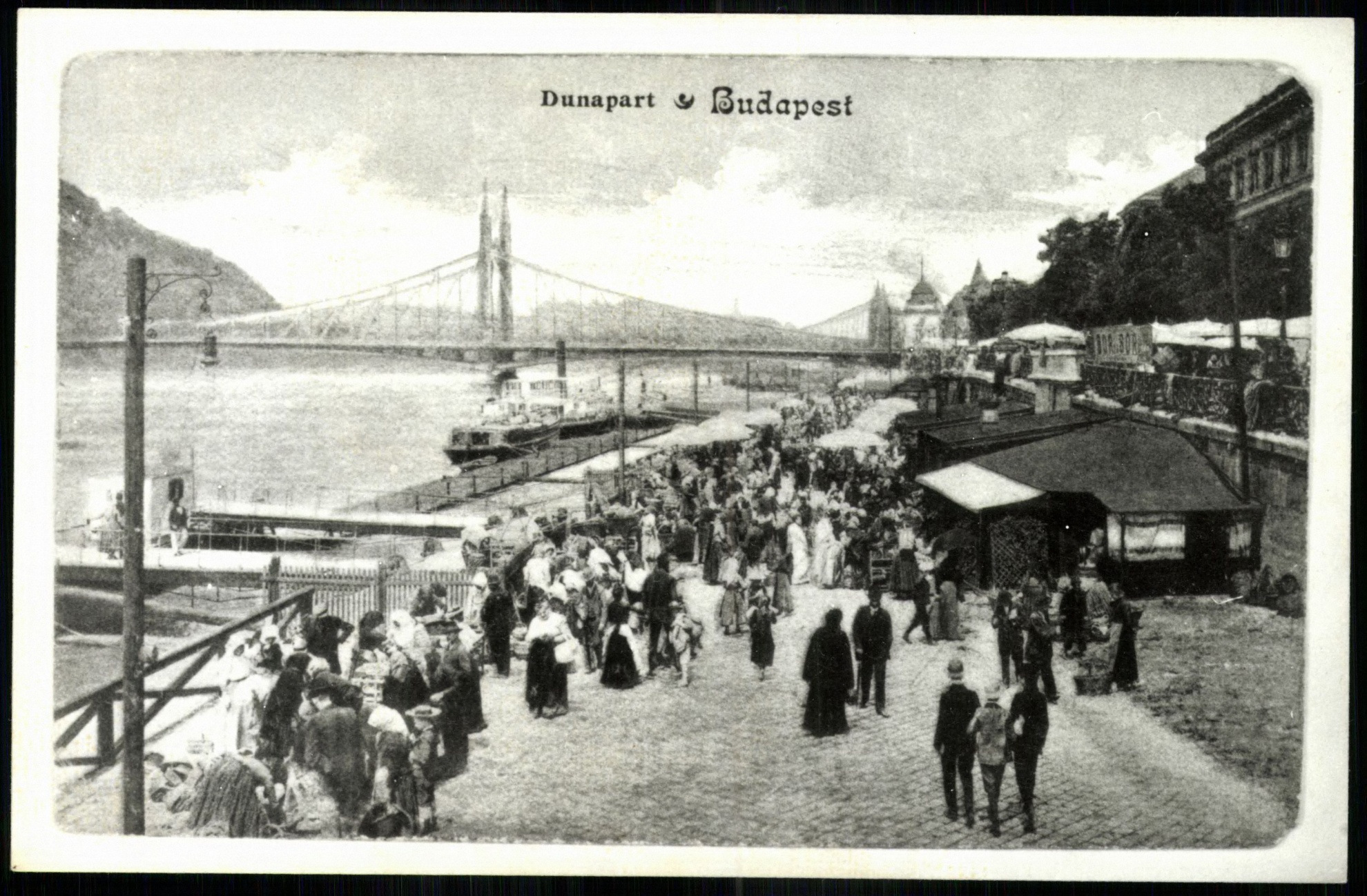 Budapest; Dunapart (Magyar Kereskedelmi és Vendéglátóipari Múzeum CC BY-NC-ND)