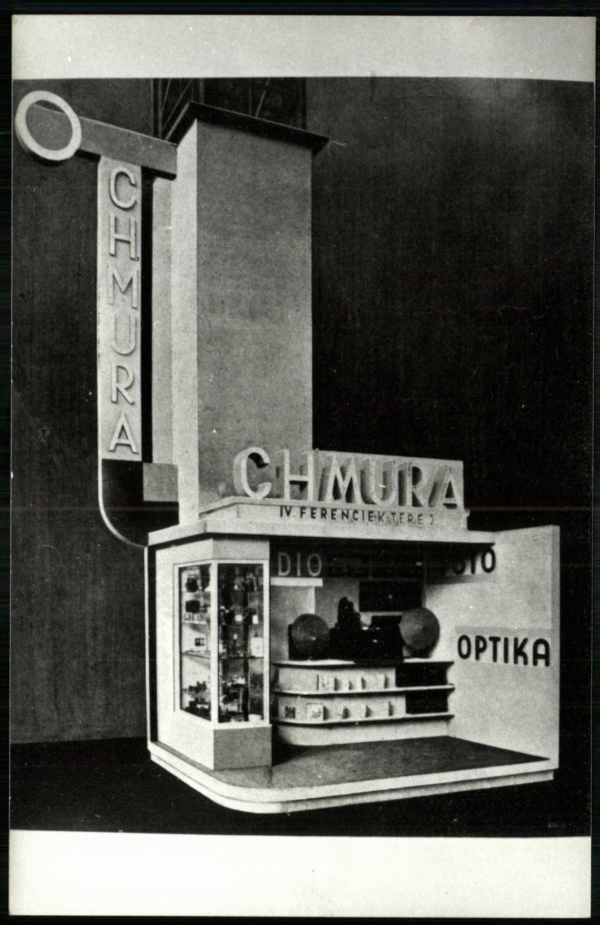 Chmura Optika, IV., Ferenciek tere 2. (Magyar Kereskedelmi és Vendéglátóipari Múzeum CC BY-NC-ND)