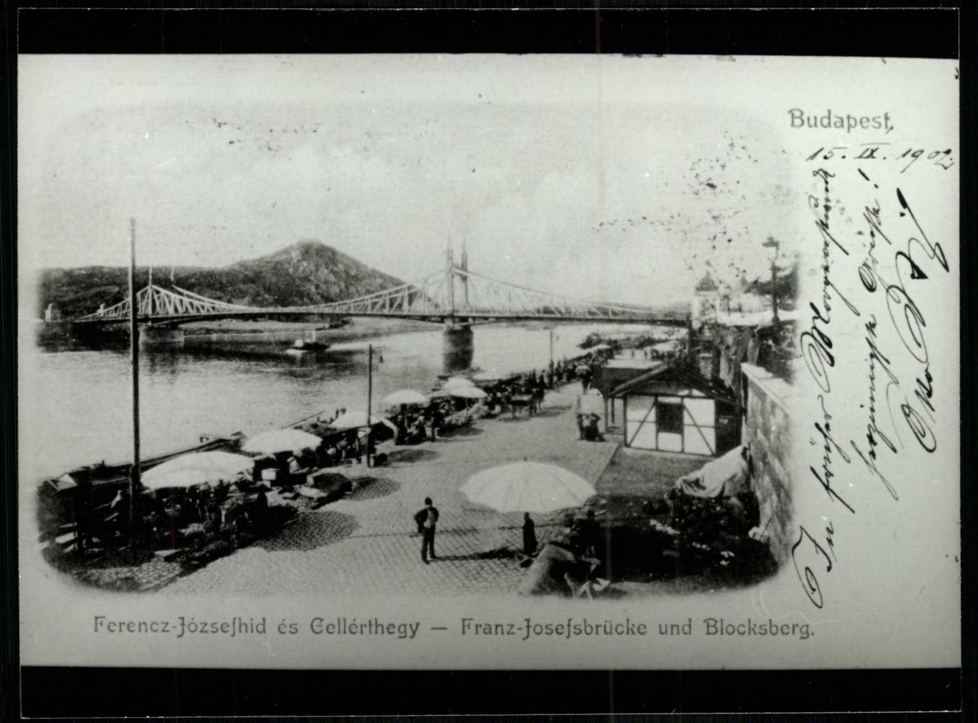 Budapest; Ferenc József híd és Gellérthegy (Magyar Kereskedelmi és Vendéglátóipari Múzeum CC BY-NC-ND)