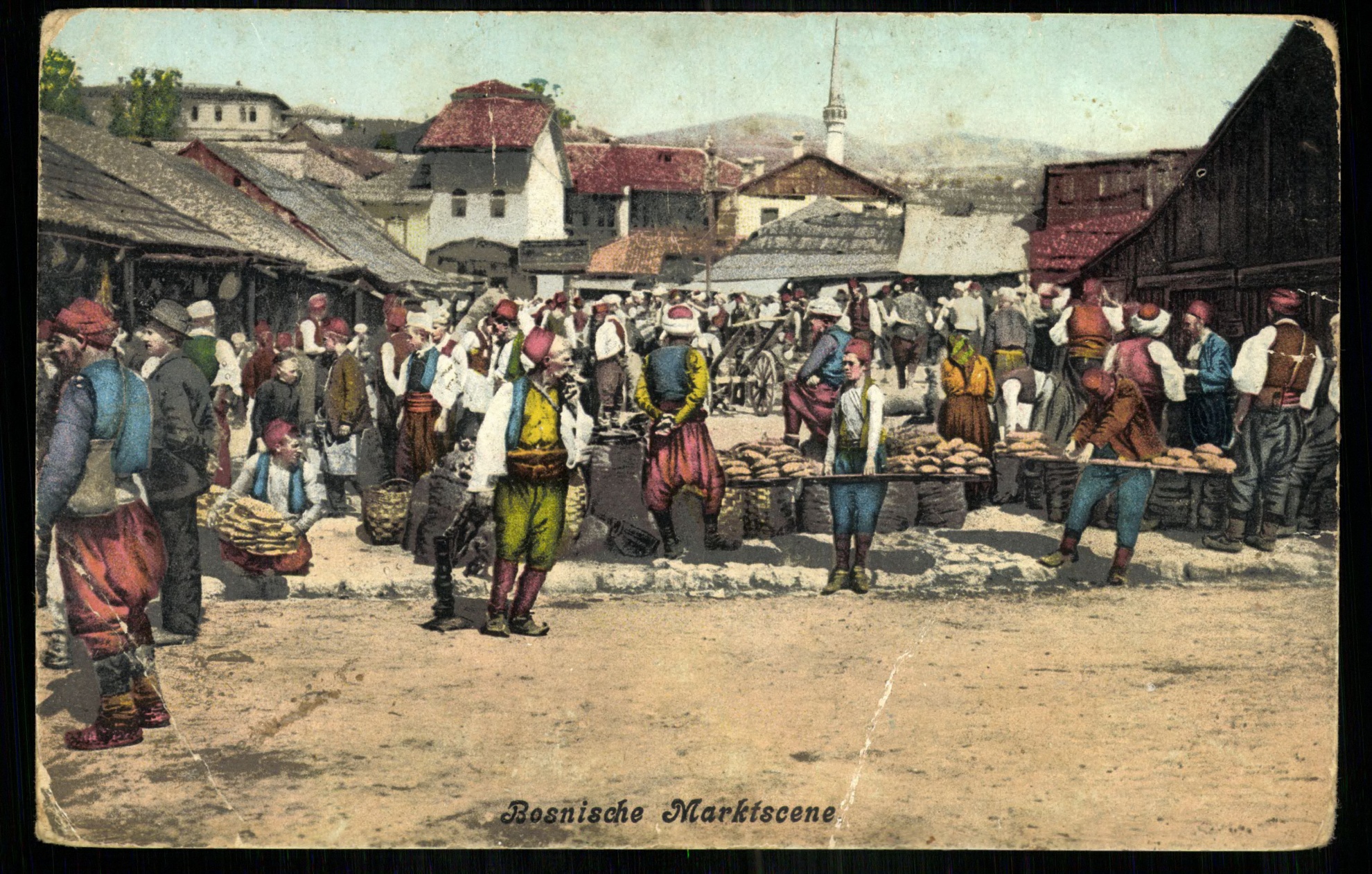 Bosnische Marktscene (Magyar Kereskedelmi és Vendéglátóipari Múzeum CC BY-NC-ND)