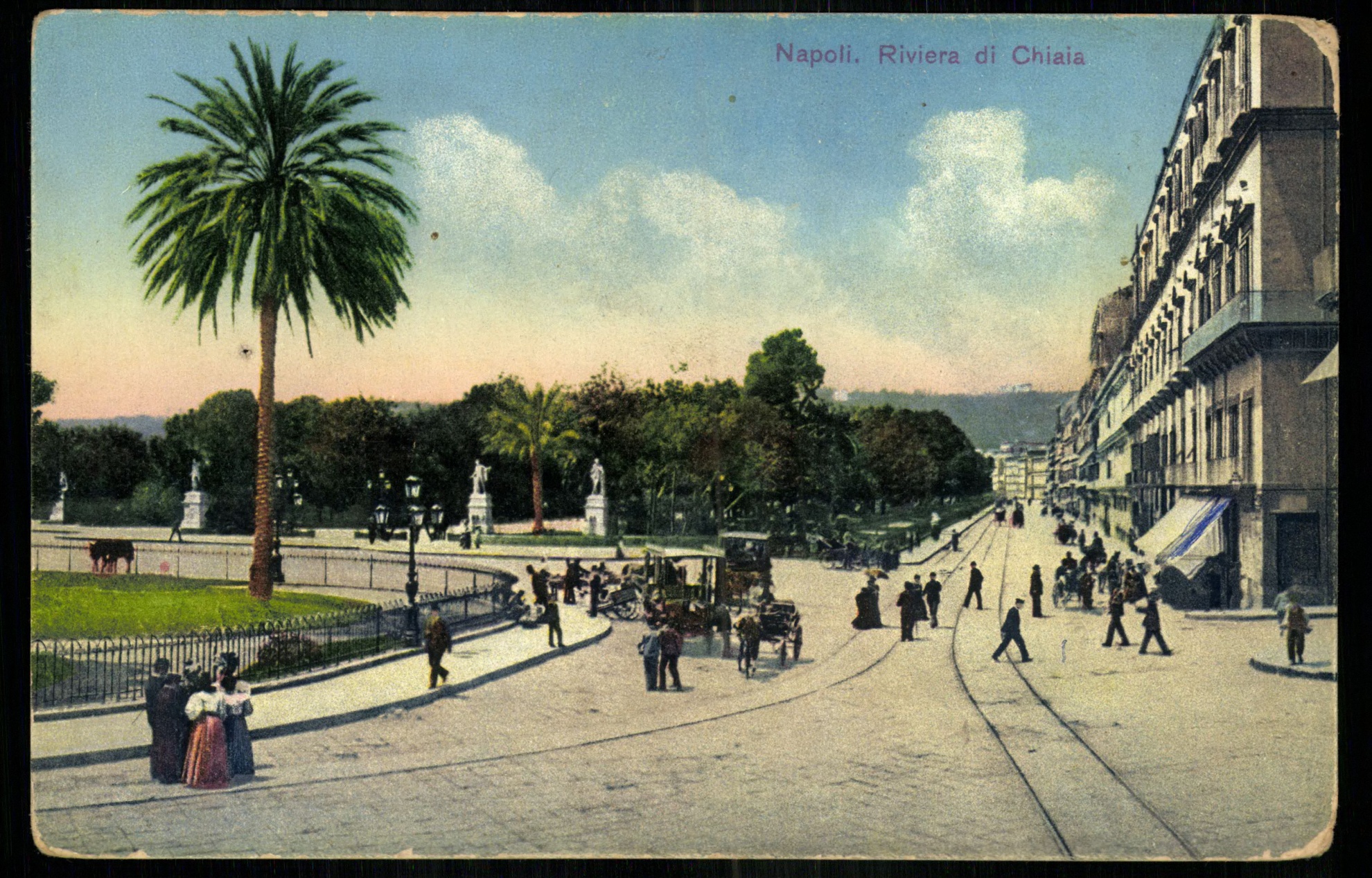 Napoli. Riviera di Chiaia (Magyar Kereskedelmi és Vendéglátóipari Múzeum CC BY-NC-ND)