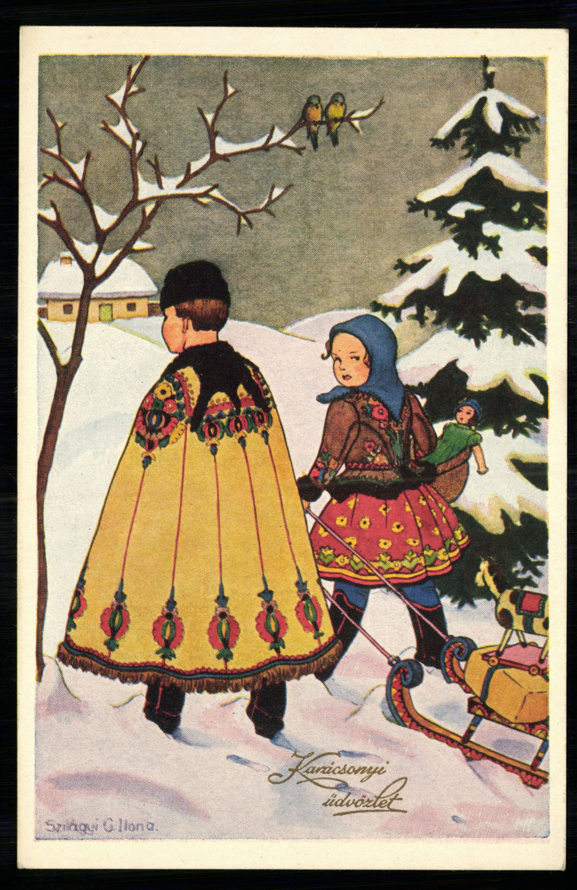 Karácsonyi üdvözlet (Magyar Kereskedelmi és Vendéglátóipari Múzeum CC BY-NC-ND)