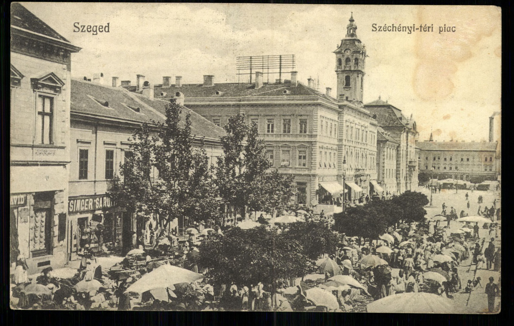 Szeged; Széchényi téri piac (Magyar Kereskedelmi és Vendéglátóipari Múzeum CC BY-NC-ND)