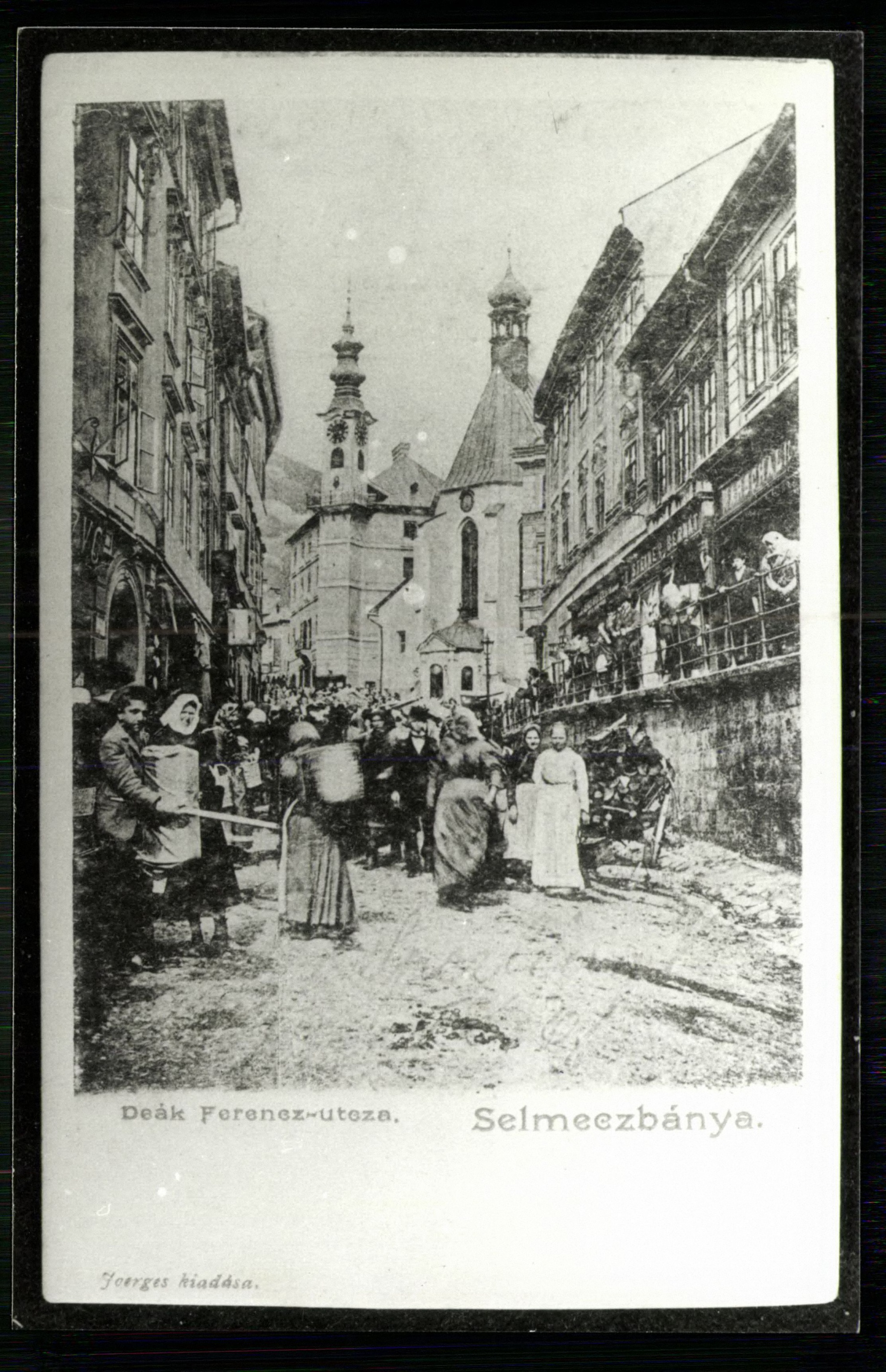 Selmecbánya; Deák Ferenc utca (Magyar Kereskedelmi és Vendéglátóipari Múzeum CC BY-NC-ND)