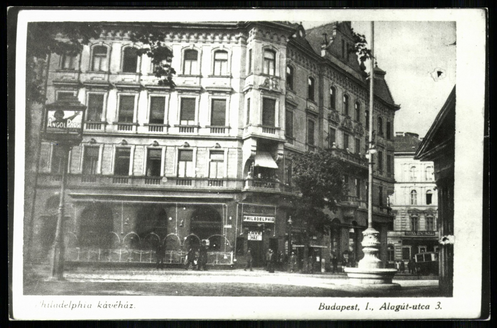 Philadelphia kávéház. Budapest, I., Alagút utca 3. (Magyar Kereskedelmi és Vendéglátóipari Múzeum CC BY-NC-ND)