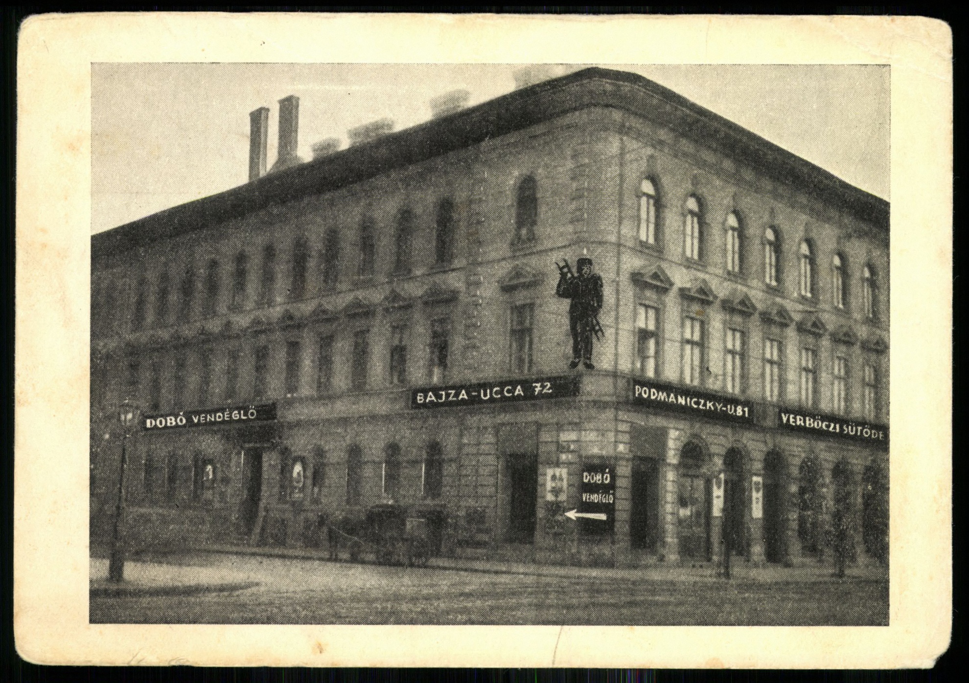 Dobó Vendéglő. Budapest, Bajza u. 72-Podmaniczky u. 81. (Magyar Kereskedelmi és Vendéglátóipari Múzeum CC BY-NC-ND)