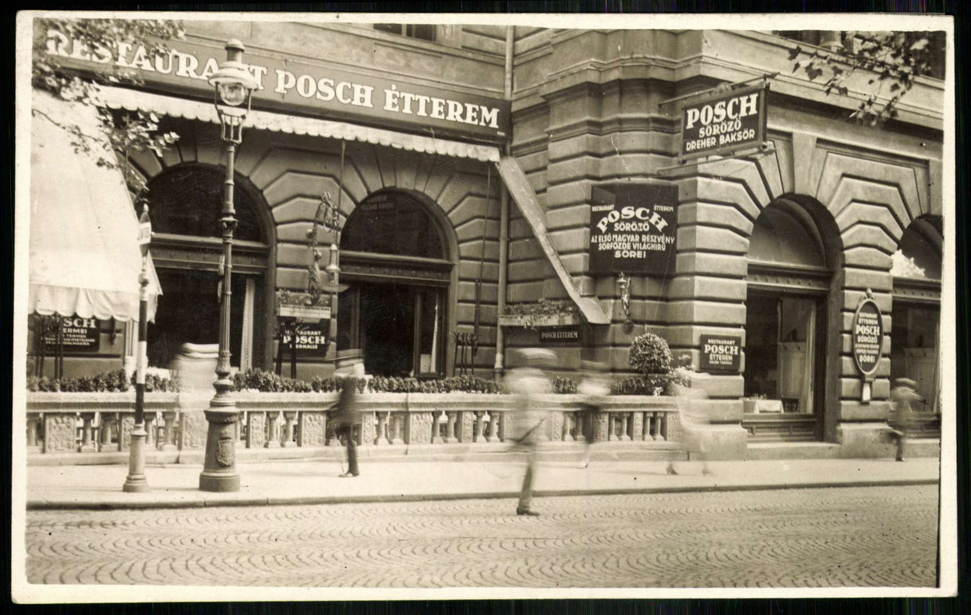 Posch Étterem, Söröző, Budapest, Váci utca 38. (Magyar Kereskedelmi és Vendéglátóipari Múzeum CC BY-NC-ND)