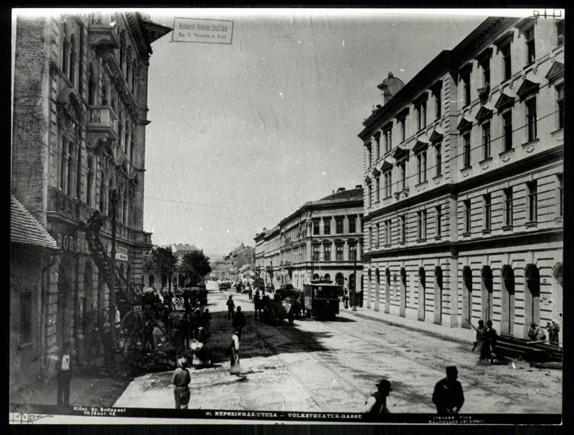 Budapest Népszínház utca (Magyar Kereskedelmi és Vendéglátóipari Múzeum CC BY-NC-ND)